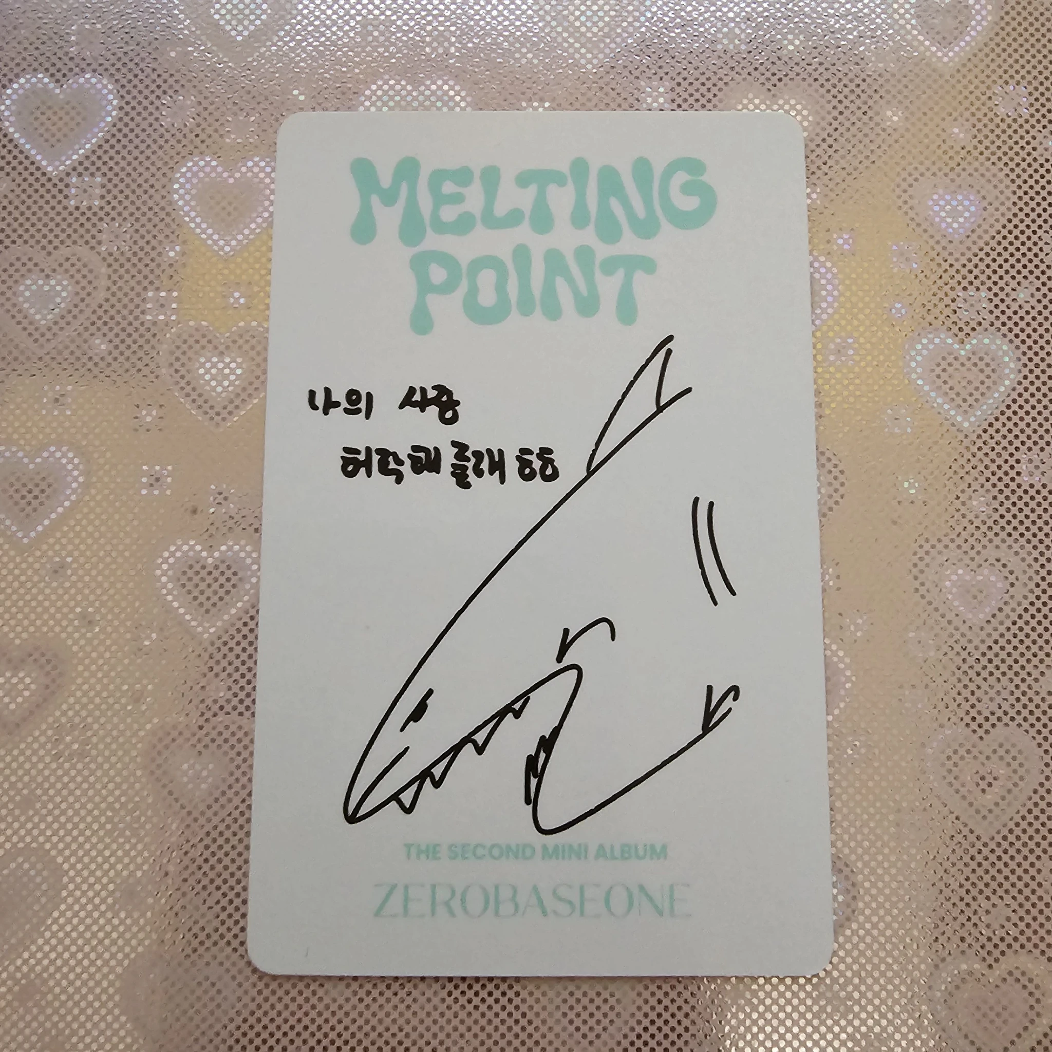 ZEROBASEONE Taerae ZEROBASEONE - Taerae - Melting Point Album album photocard mystery version B version listing photo 2
