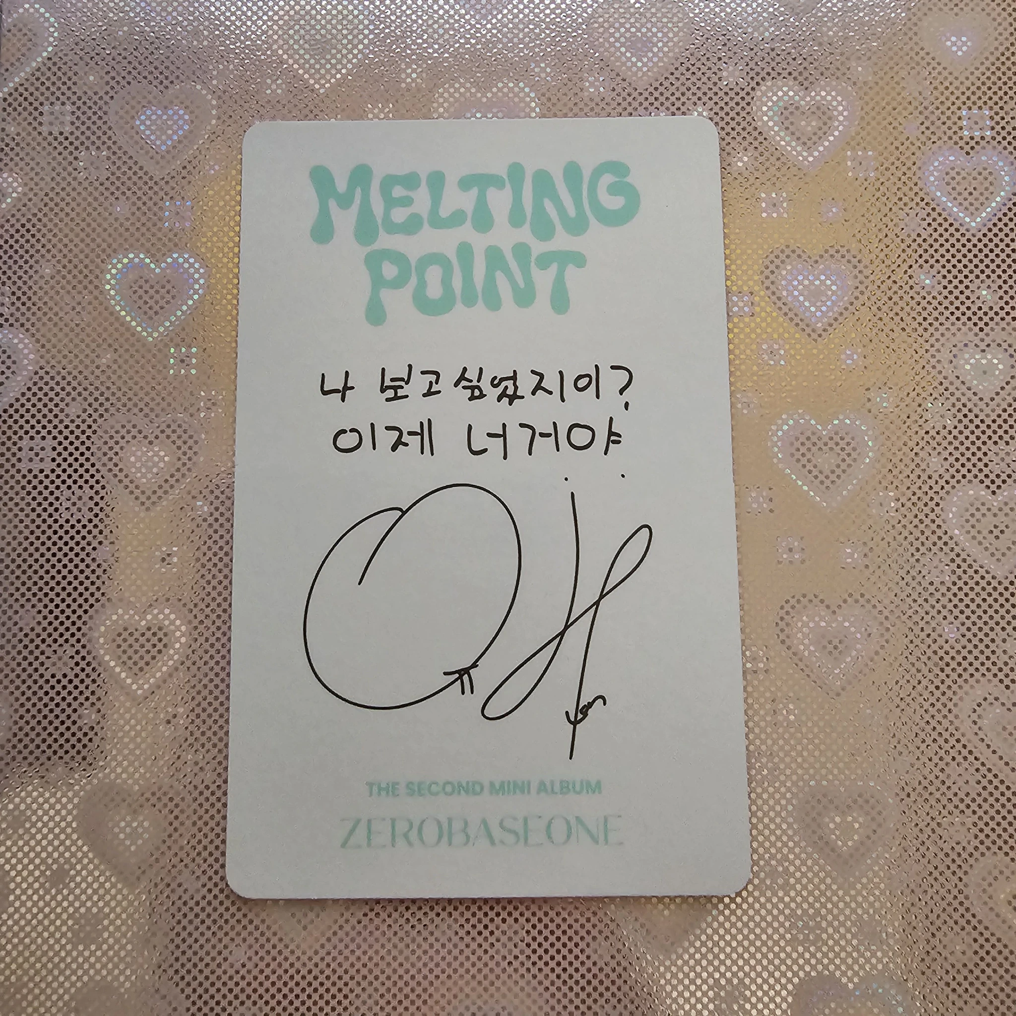 ZEROBASEONE Yujin ZEROBASEONE - Yujin - Melting Point Album album photocard mystery version B version listing photo 2