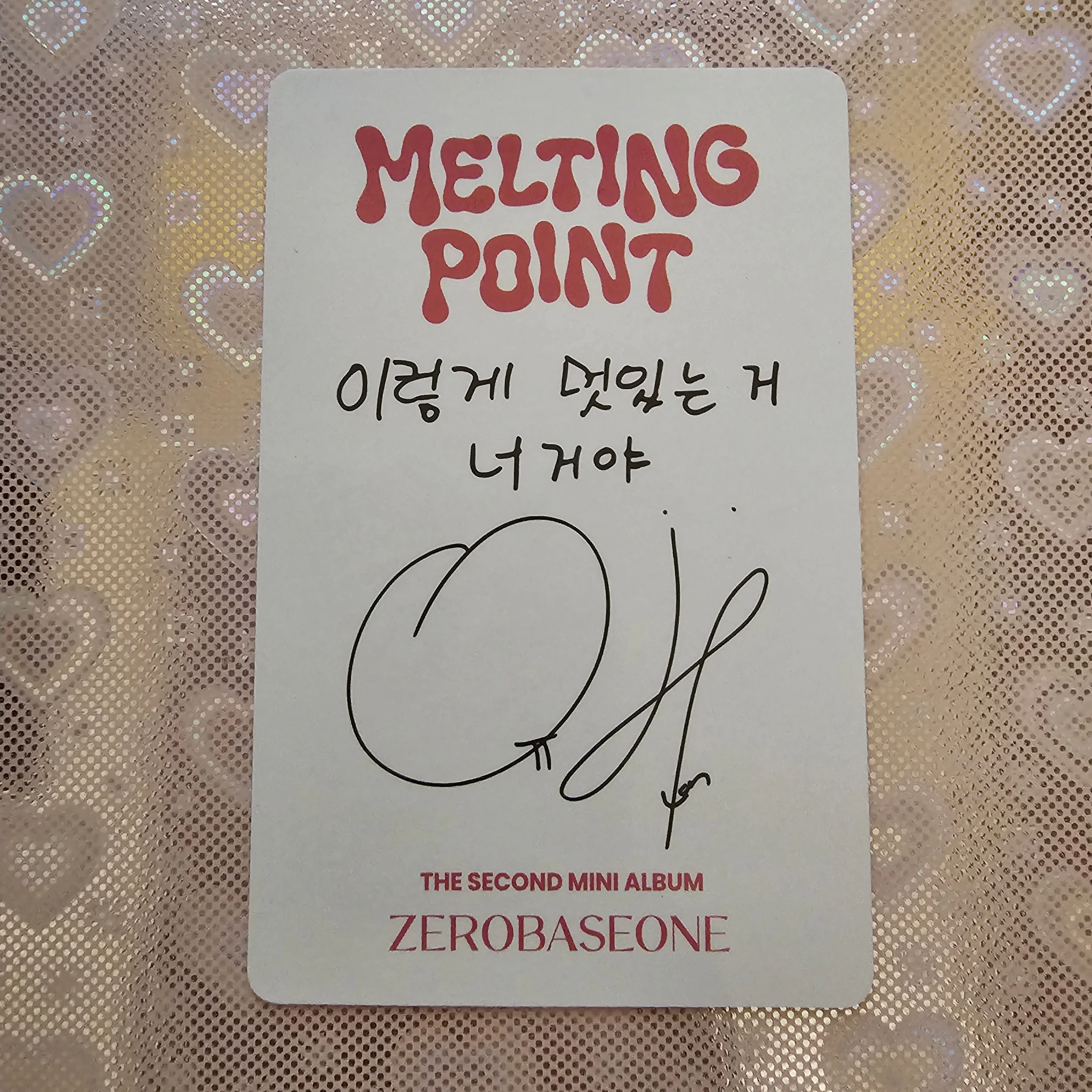 ZEROBASEONE Yujin ZEROBASEONE - Yujin - Melting Point Album album photocard fairytale version A version listing photo 2