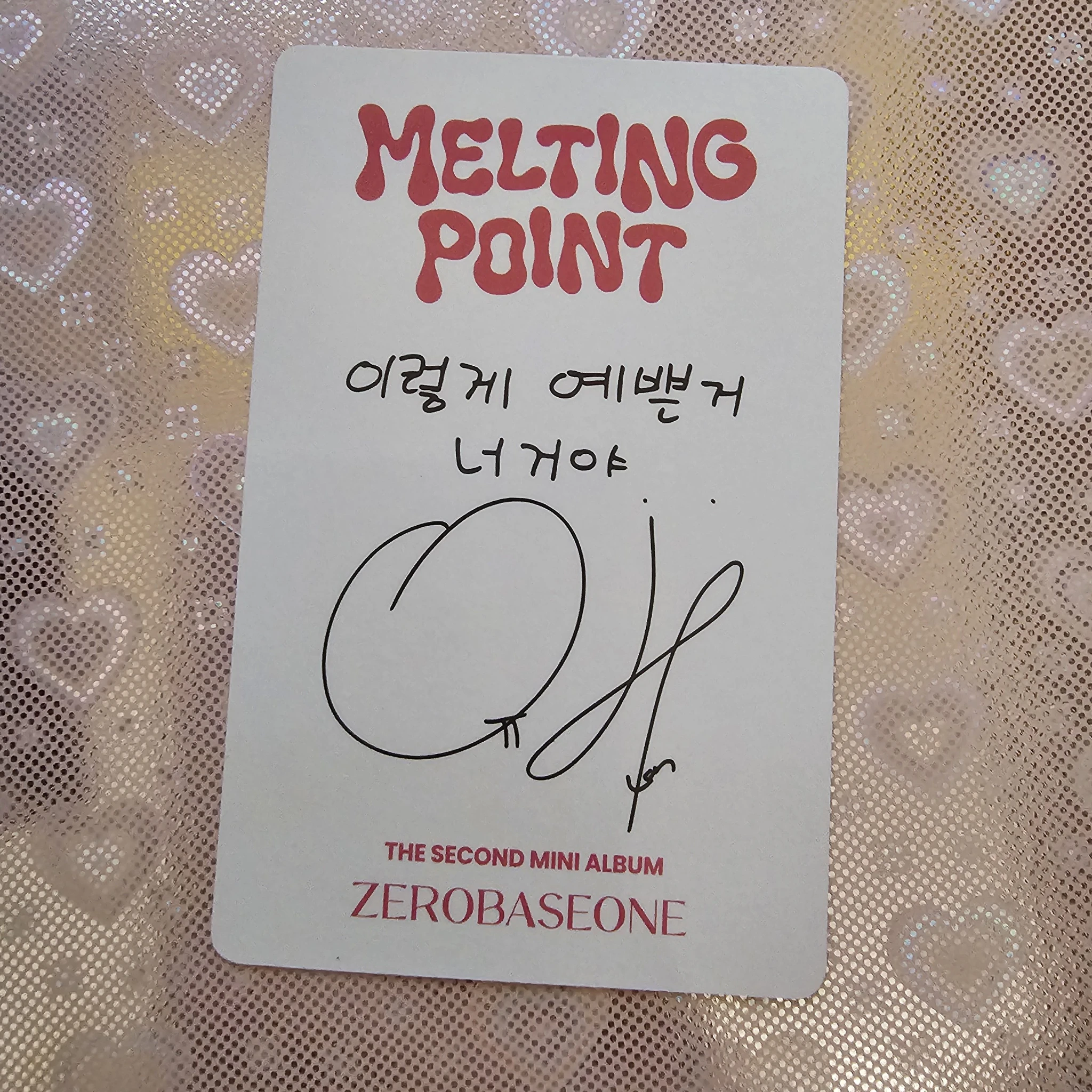 ZEROBASEONE Yujin ZEROBASEONE - Yujin - Melting Point Album album photocard fairytale version B version listing photo 2