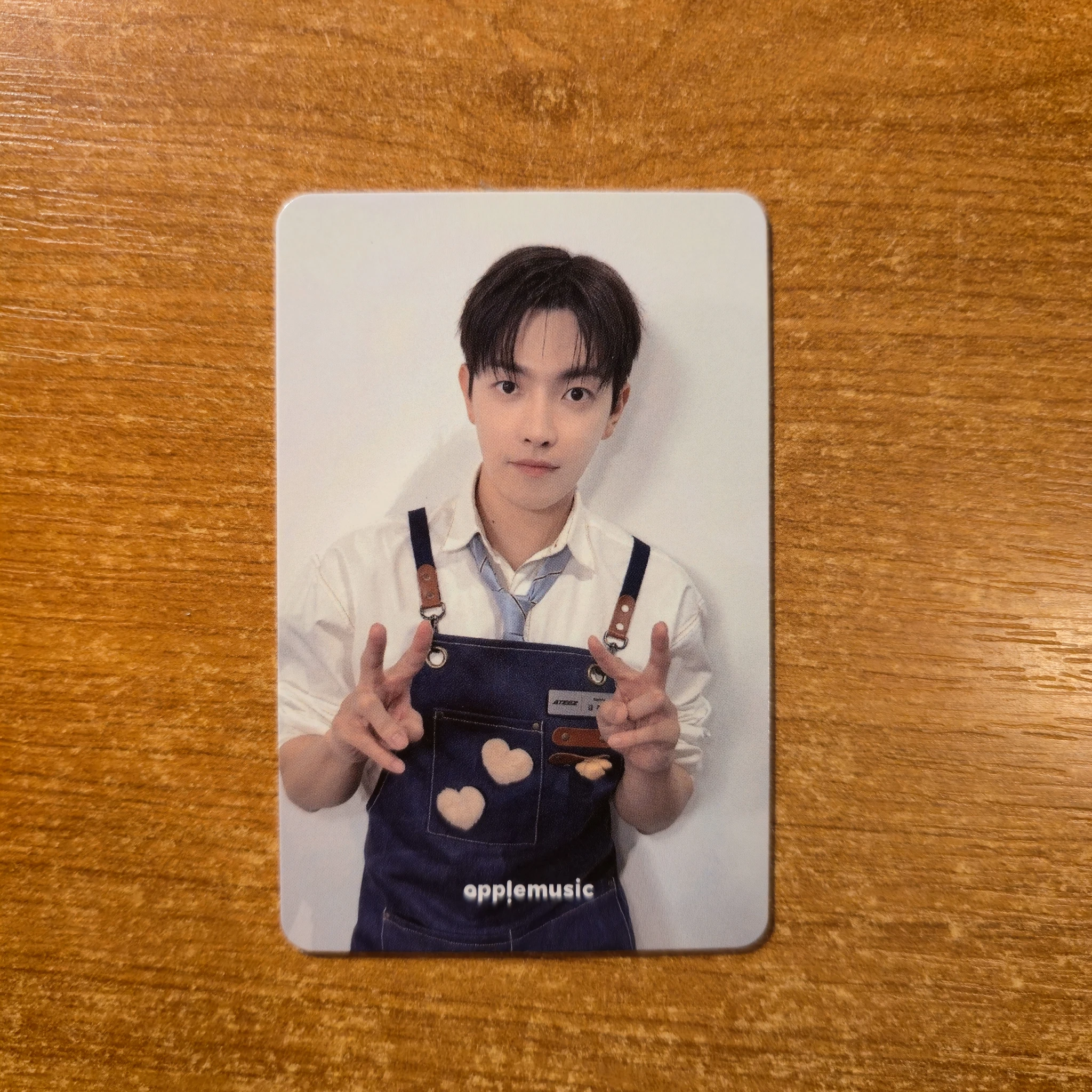 ATEEZ Hongjoong ATEEZ - Hongjoong - GOLDEN HOUR : Part.5 Album fansign apple music round 3 double-sided listing photo 2