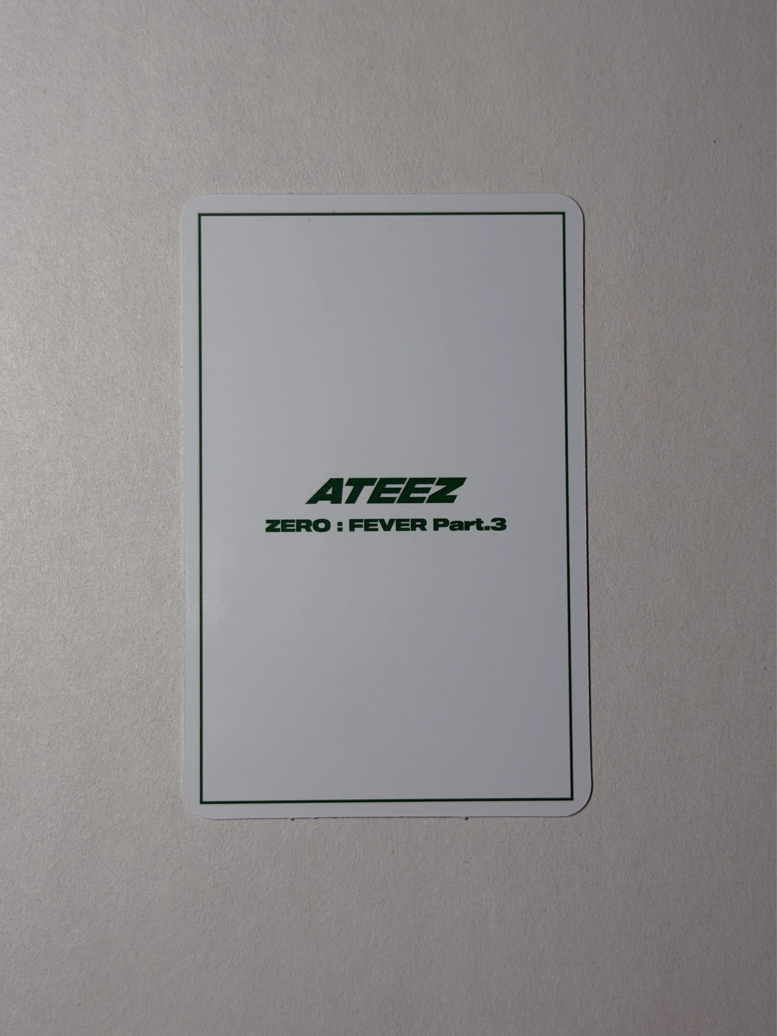 ATEEZ Yeosang ATEEZ - Yeosang - ZERO : FEVER Part.3 Album pob (pre-order benefit) synnara listing photo 2