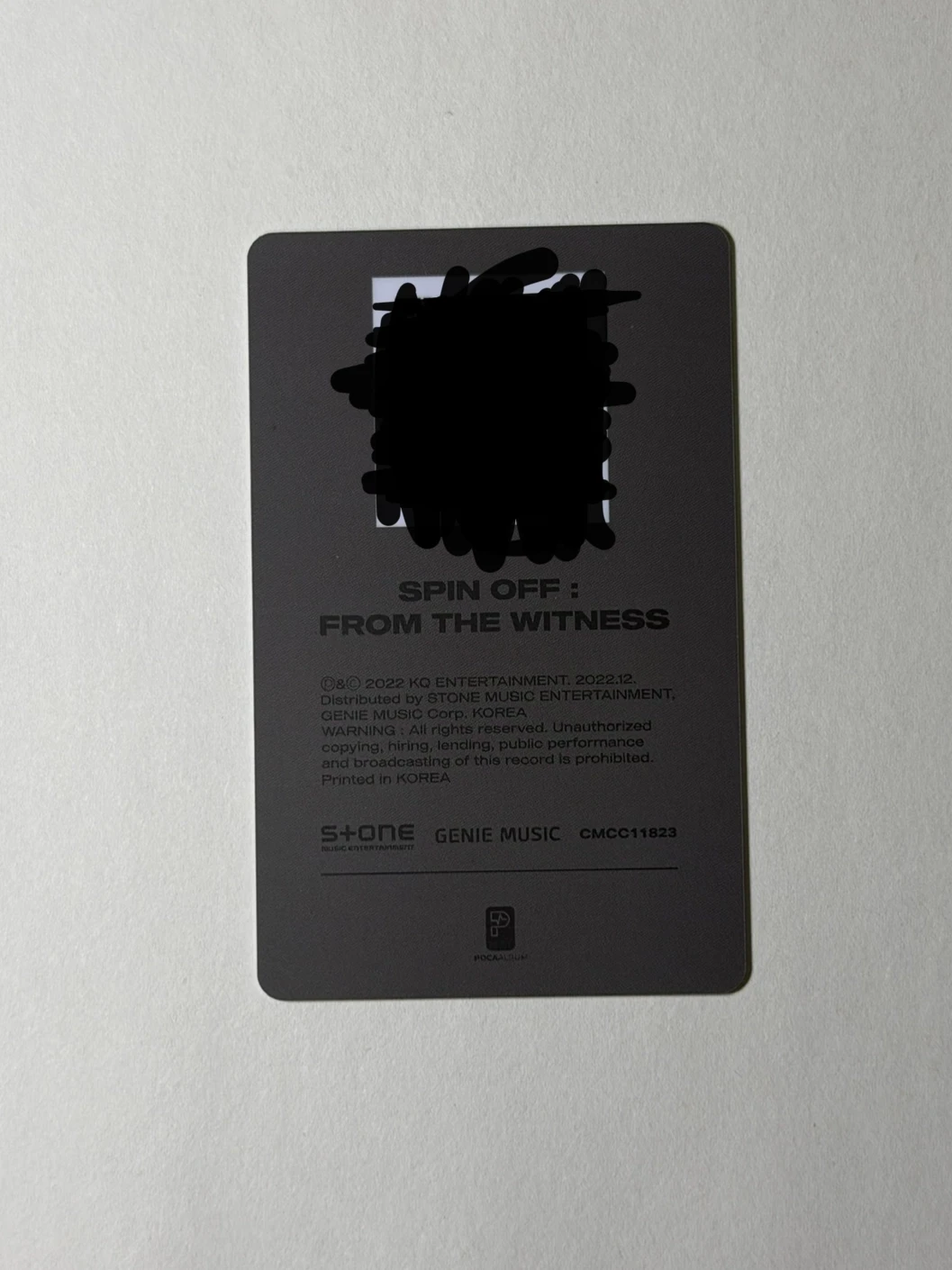 ATEEZ Yeosang ATEEZ - Yeosang - SPIN OFF : FROM THE WITNESS Album album photocard Z version qr card listing photo 2