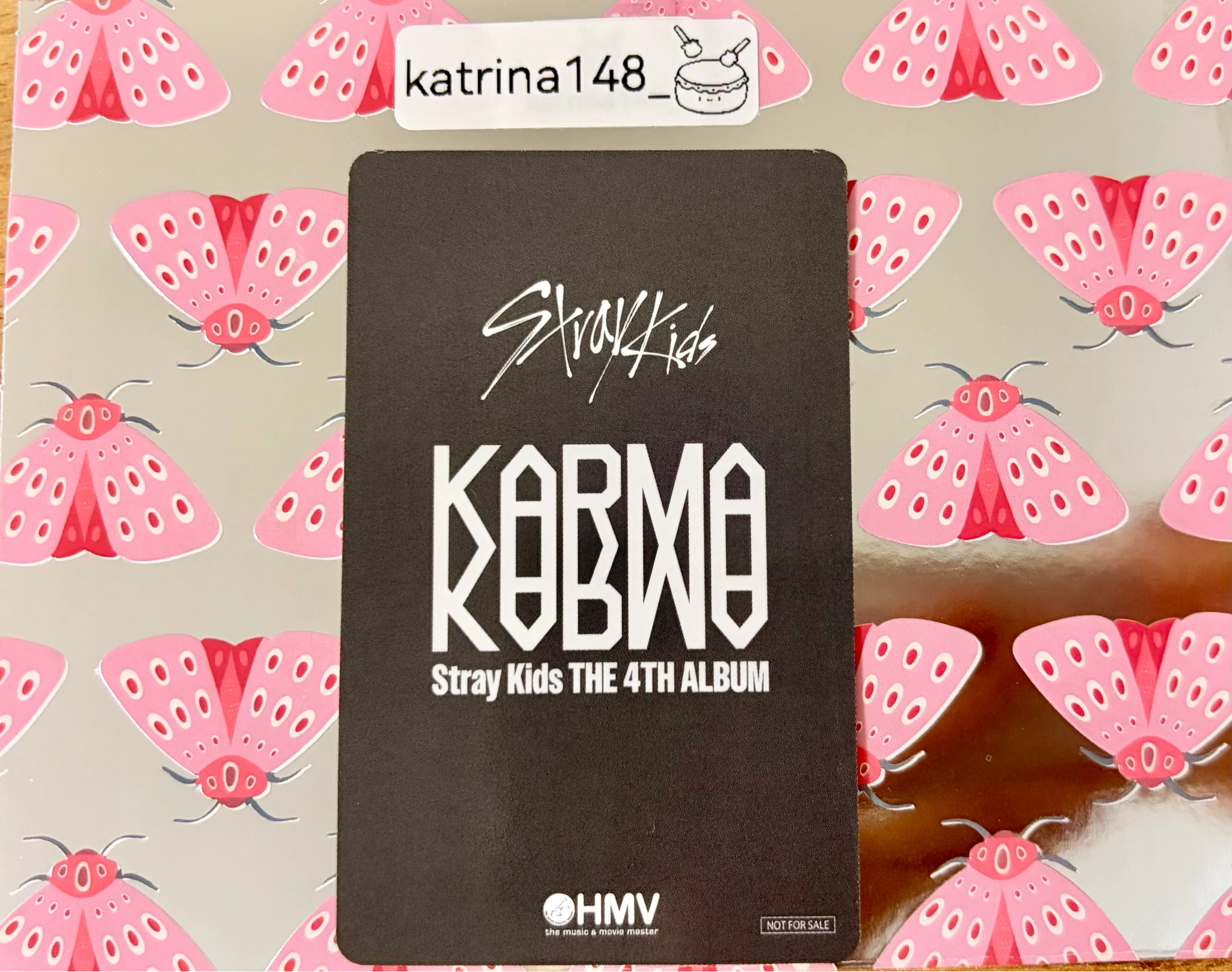 Stray Kids Seungmin Stray Kids - Seungmin - KARMA Album pre-order benefit (pob) hmv A version listing photo 2
