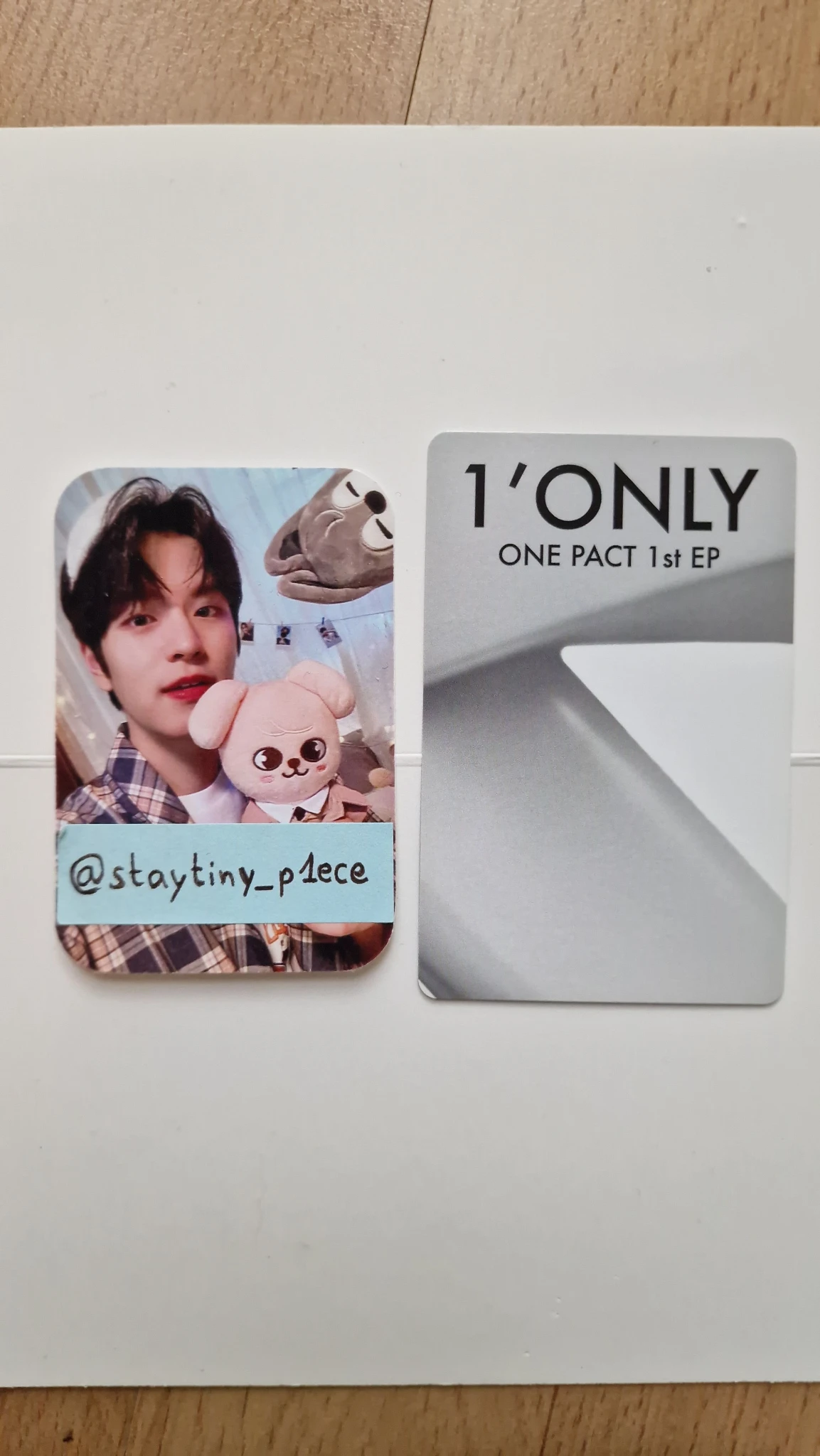 ONE PACT Jongwoo (Ze:U) ONE PACT - Jongwoo - 1’ONLY Album album photocard sane version listing photo 2