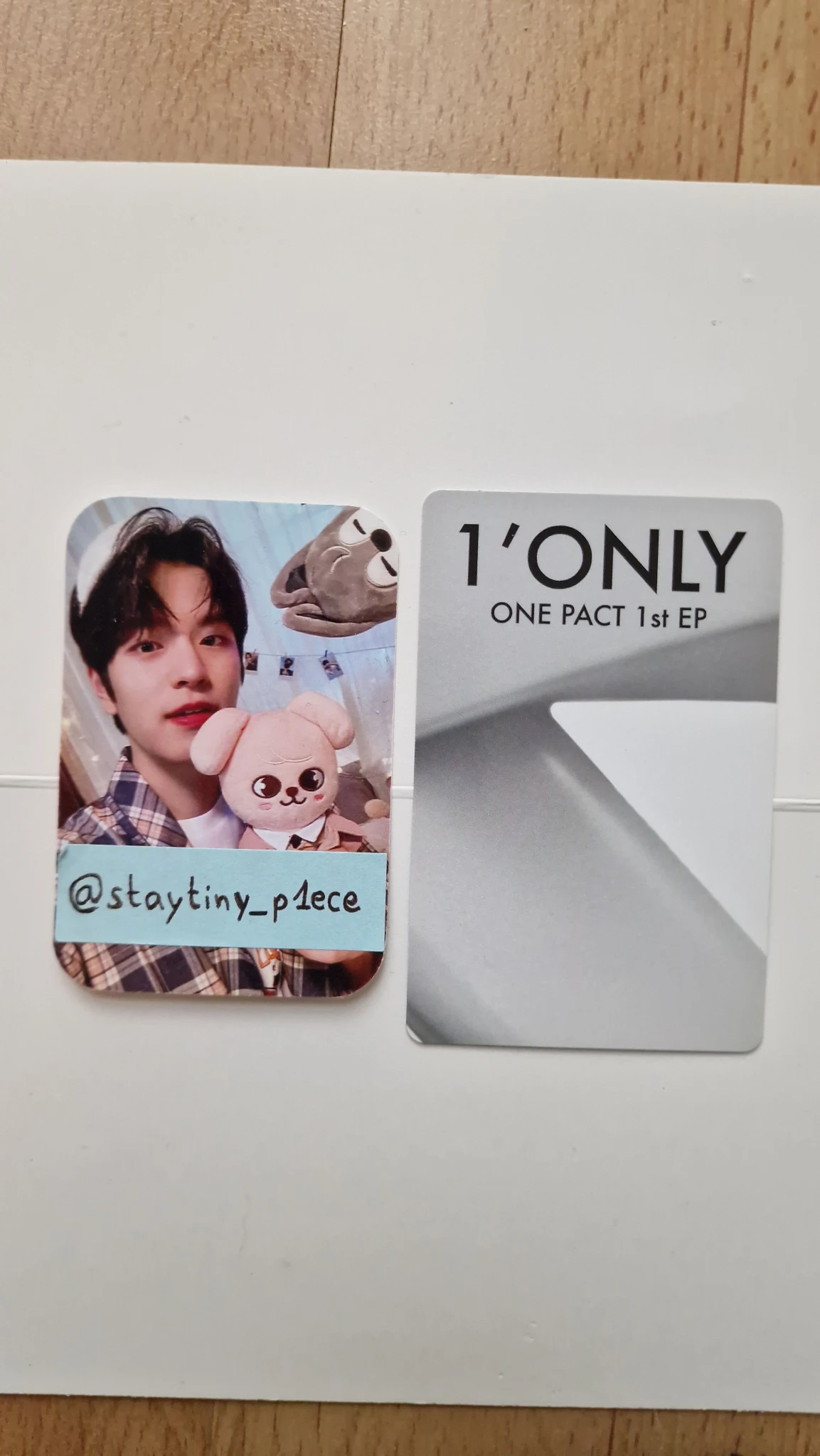 ONE PACT Jongwoo (Ze:U) ONE PACT - Jongwoo - 1’ONLY Album album photocard sane version listing photo 2