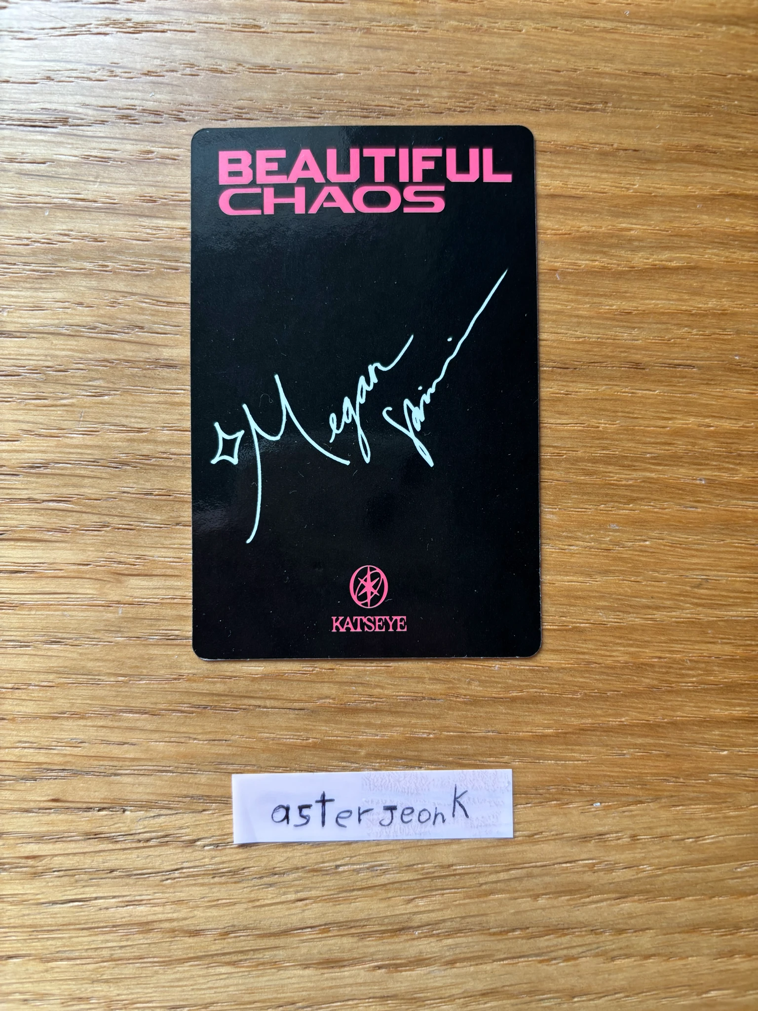 KATSEYE Megan KATSEYE - Megan - BEAUTIFUL CHAOS Album album photocard beautiful version listing photo 2