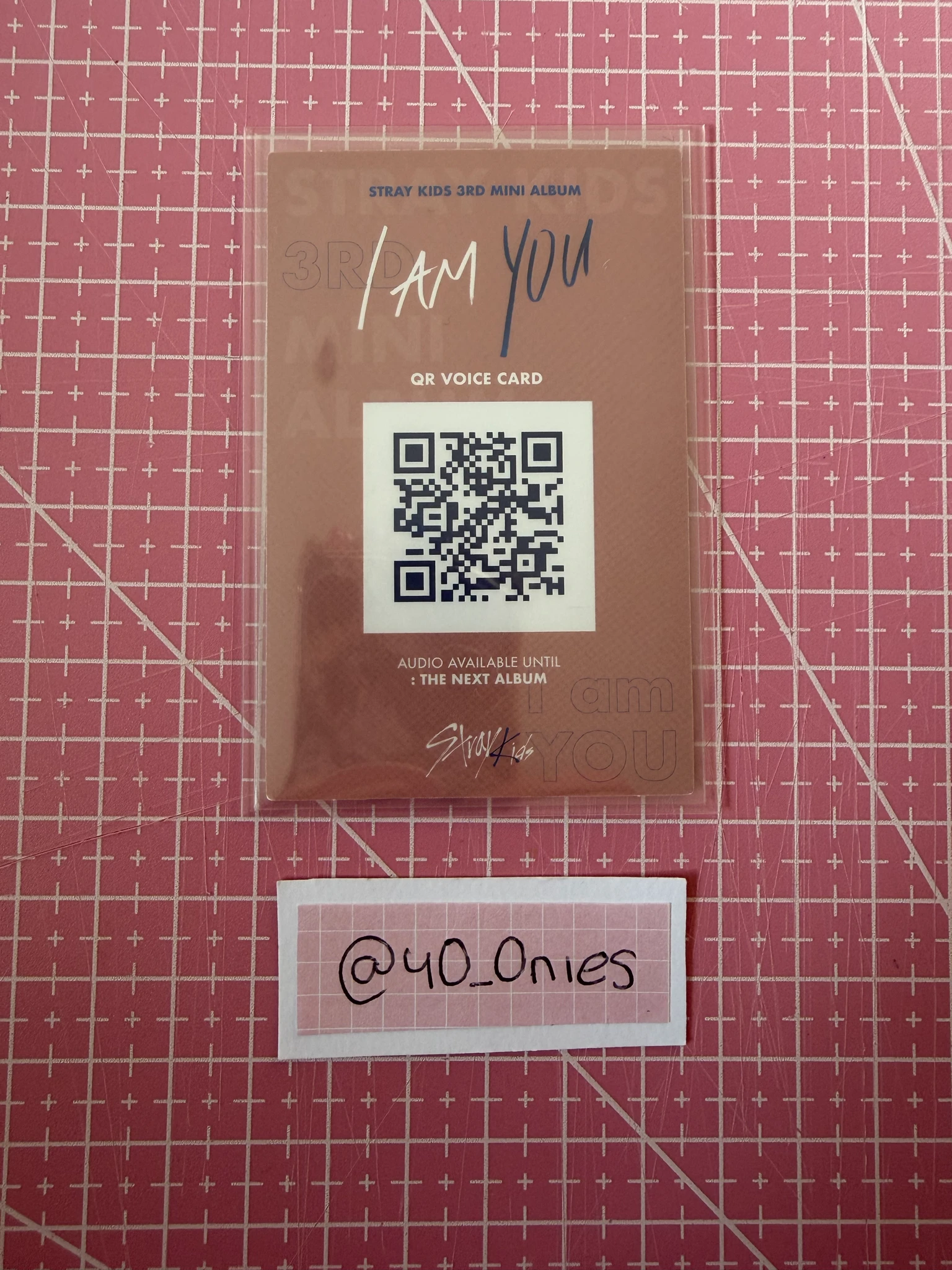Stray Kids Hyunjin Stray Kids - Hyunjin - I am YOU Album album photocard handwriting ver. listing photo 2