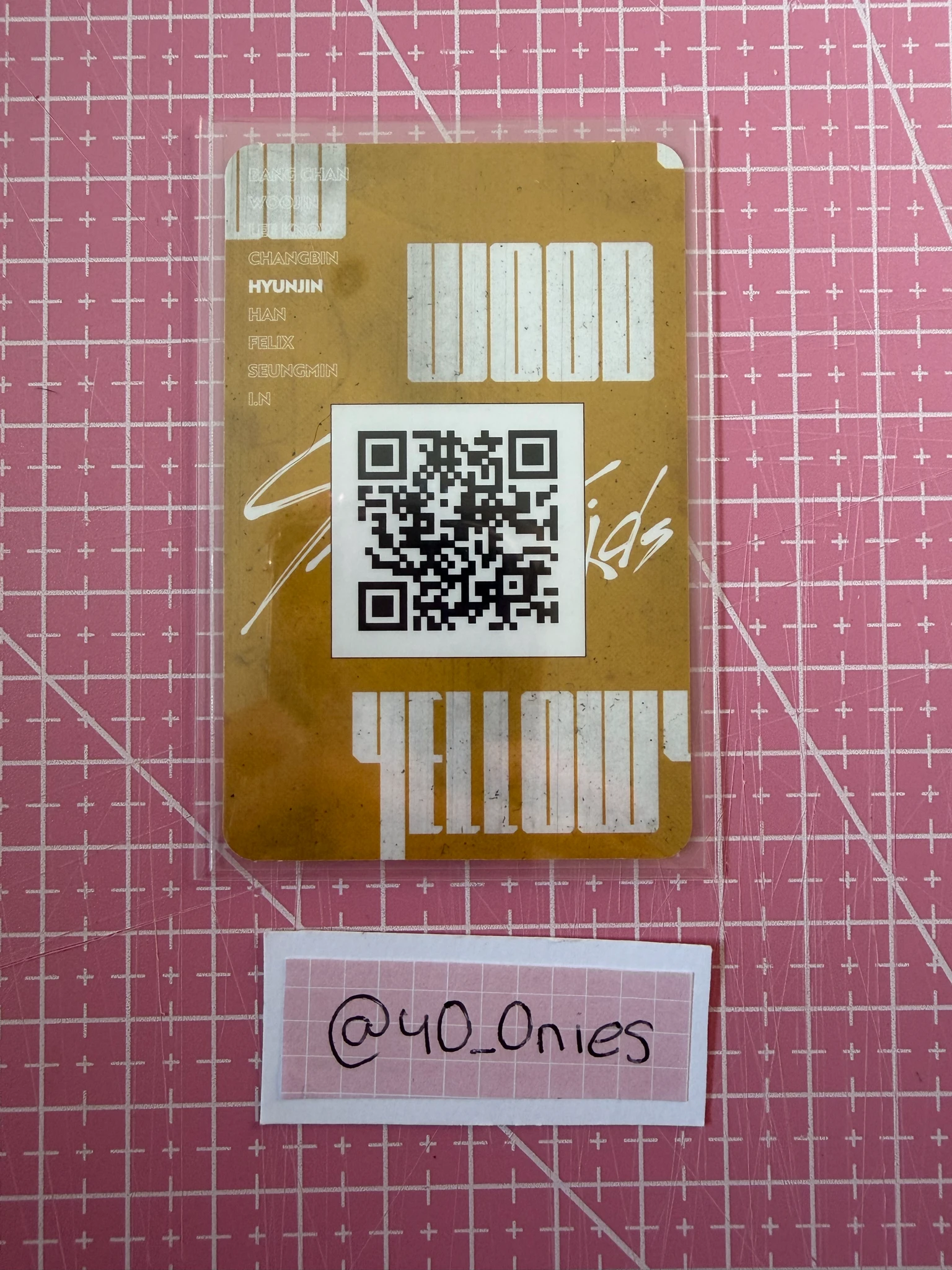 Stray Kids Hyunjin Stray Kids - Hyunjin - Clé 2: Yellow Wood Album album photocard yellow border ver. listing photo 2