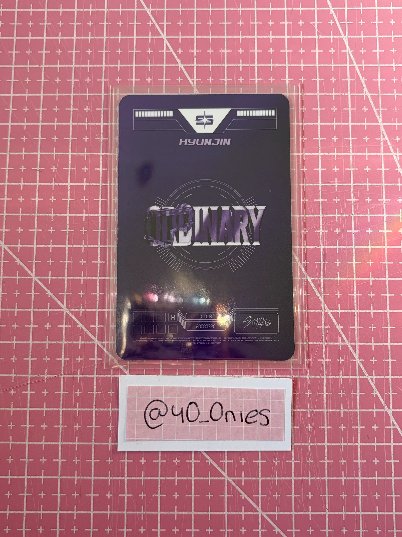 Stray Kids Hyunjin Stray Kids - Hyunjin - Oddinary Album album photocard jewel case version listing photo 2