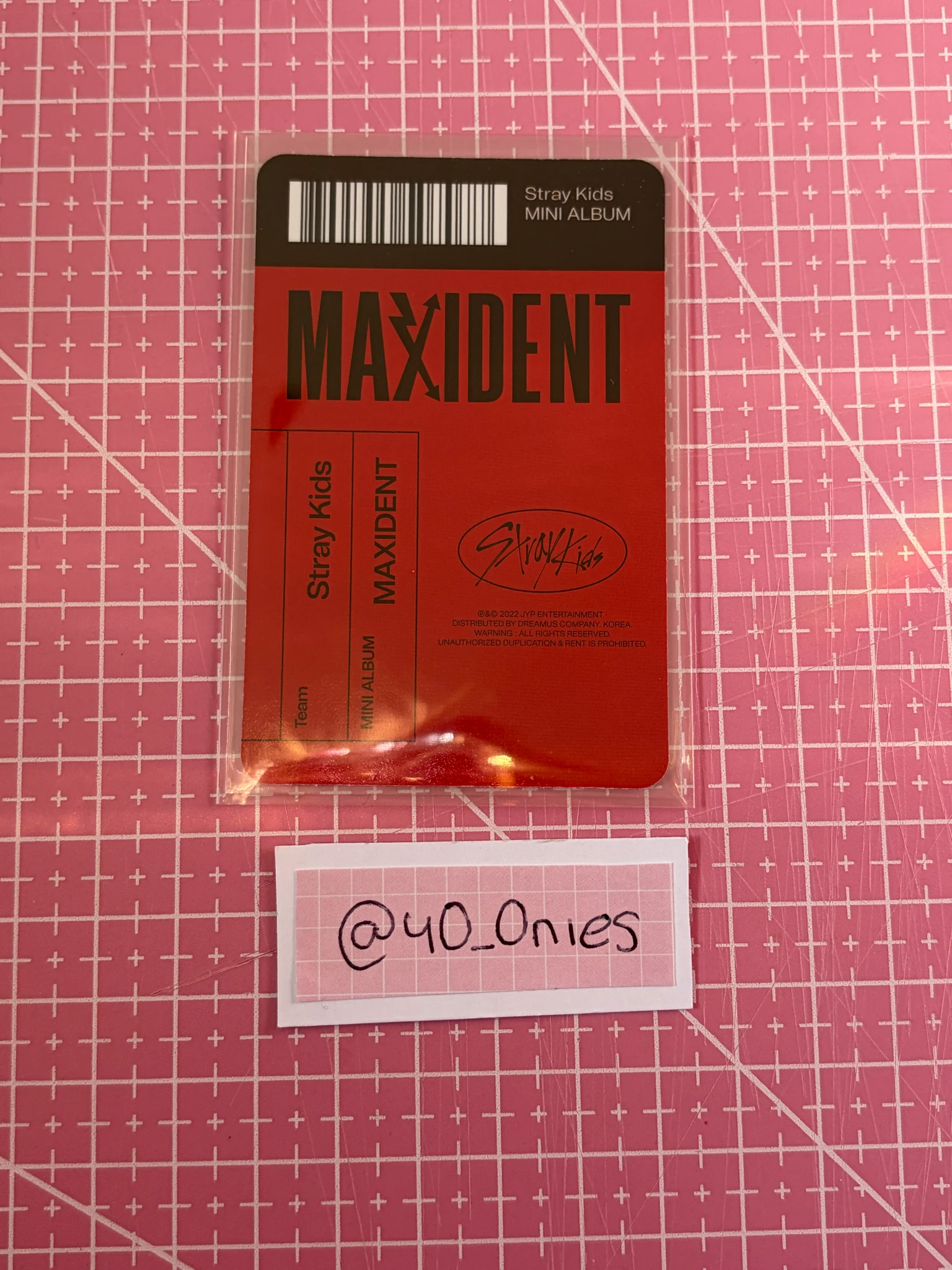 Stray Kids Hyunjin Stray Kids - Hyunjin - Maxident Album album photocard pre-order benefit paper case version listing photo 2