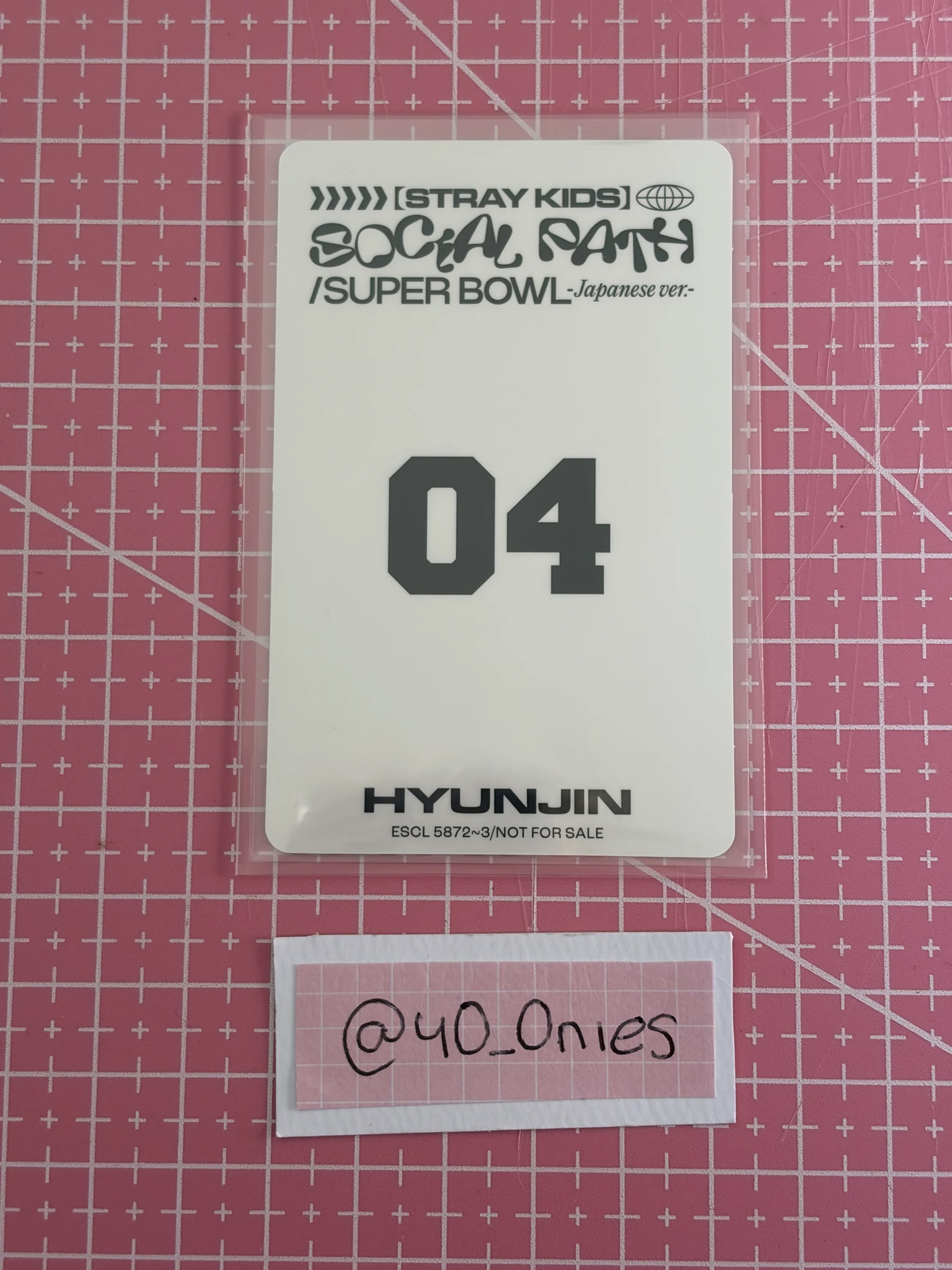 Stray Kids Hyunjin Stray Kids - Hyunjin - Social Path Album album photocard limited version B version listing photo 2