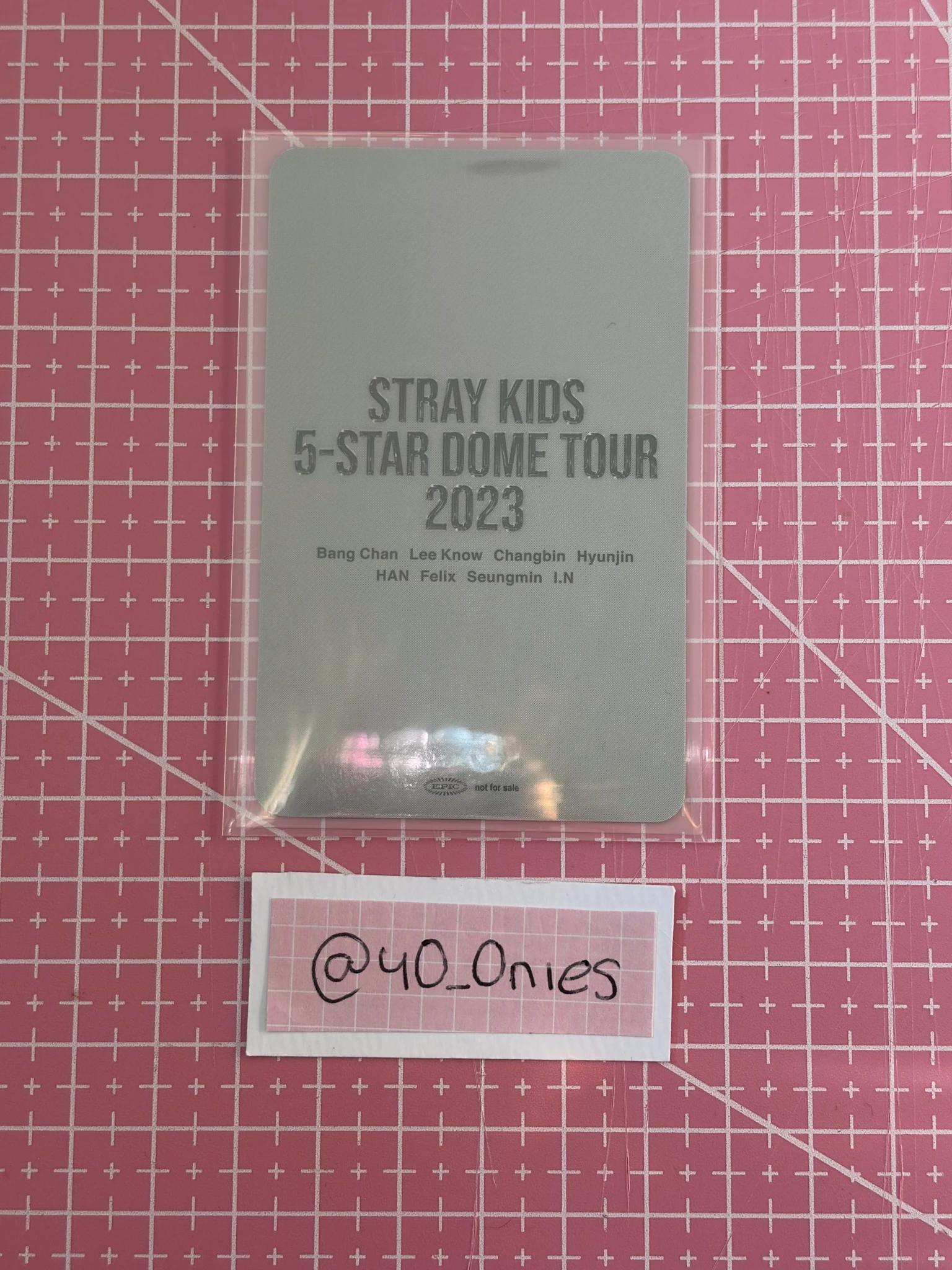 Stray Kids Hyunjin Stray Kids - Hyunjin - 5-Star Dome Tour 2023 Event nagoya day 1 purchase benefit venue-limited social path listing photo 2