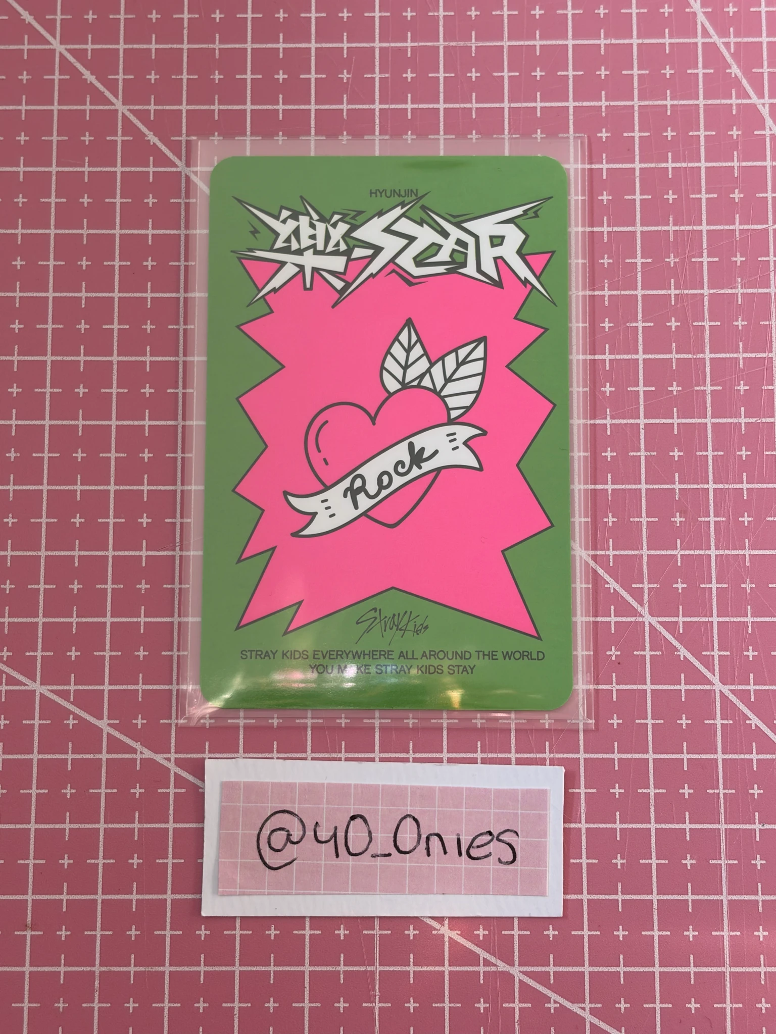 Stray Kids Hyunjin Stray Kids - Hyunjin - Rock-Star Album album photocard headliner version listing photo 2