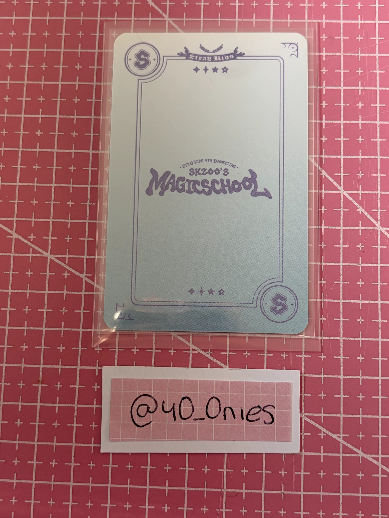 Stray Kids Hyunjin Stray Kids - Hyunjin - 4th Fanmeeting - SKZ's Magic School Event merch photocard acrylic stand listing photo 2