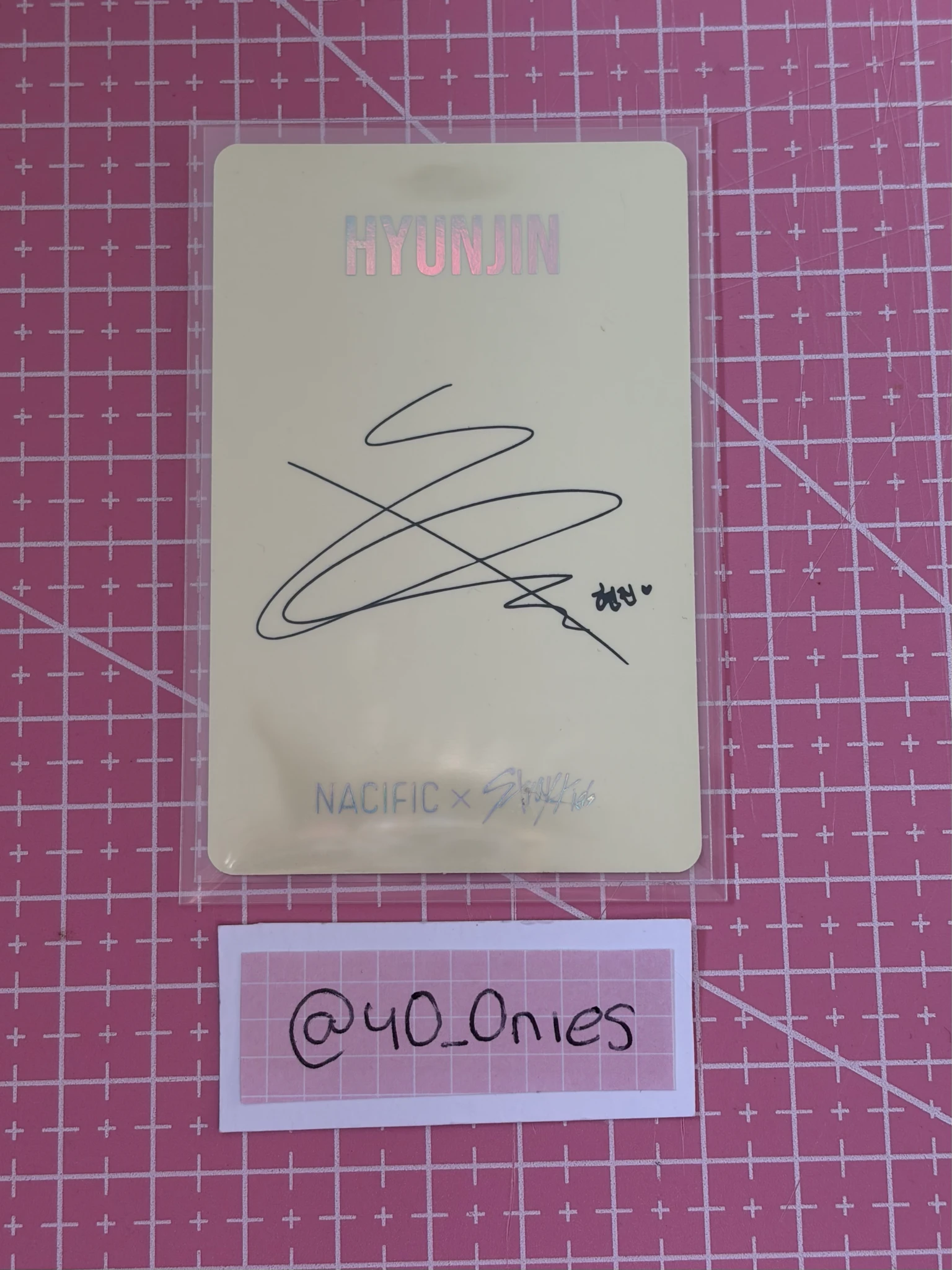 Stray Kids Hyunjin Stray Kids - Hyunjin - NACIFIC  x Stray Kids Other brand collaboration round 2 nacific holographic (hologram) listing photo 2