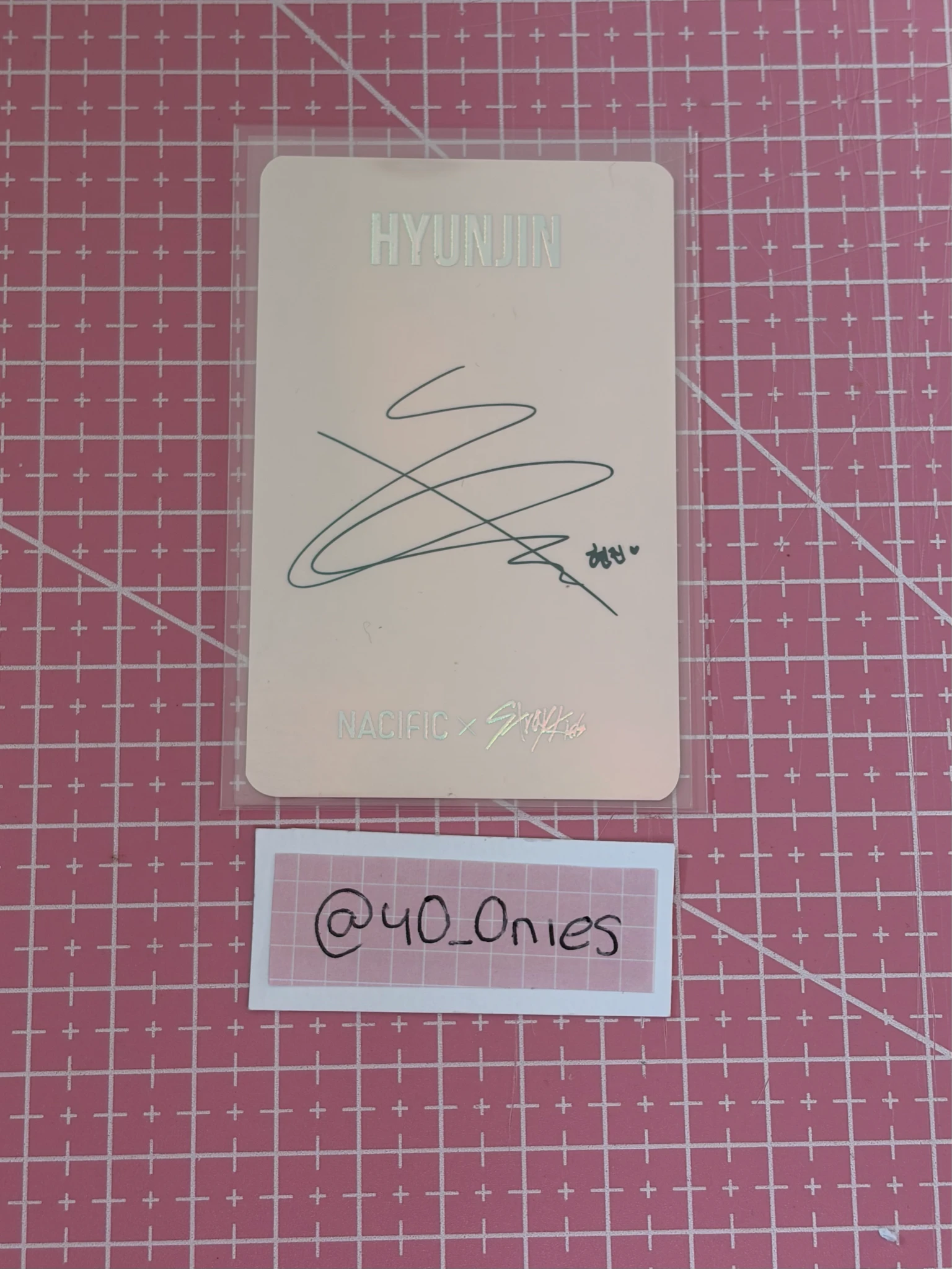 Stray Kids Hyunjin Stray Kids - Hyunjin - NACIFIC  x Stray Kids Other brand collaboration nacific round 3 holographic (hologram) listing photo 2