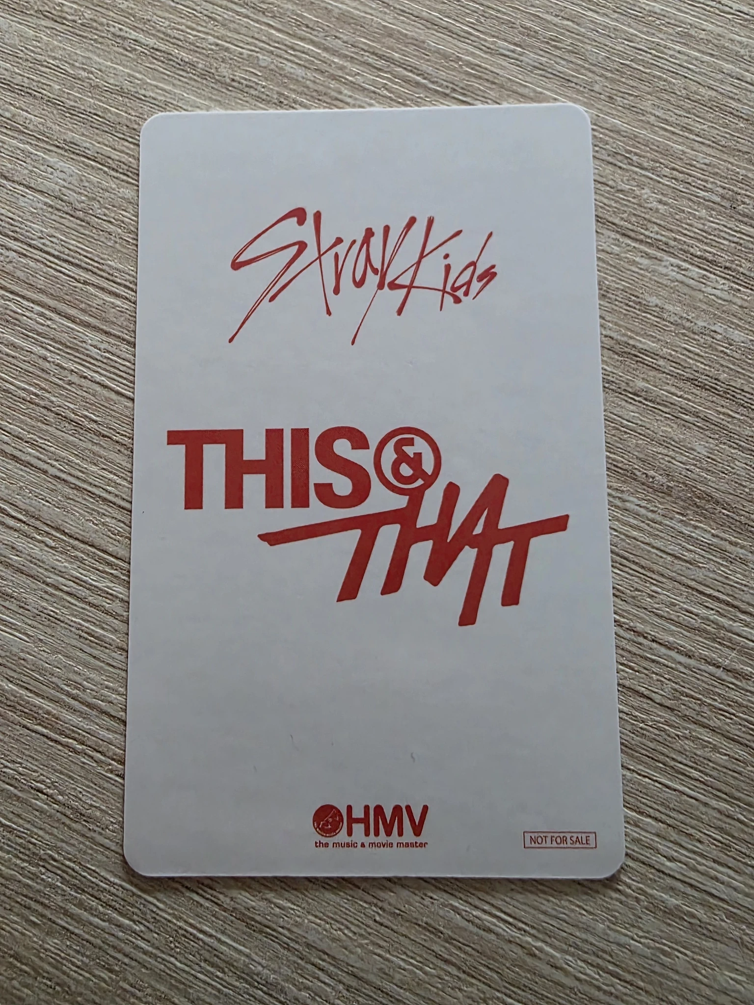 Stray Kids Seungmin Stray Kids - Seungmin - THIS & THAT Album hmv japan lucky draw (LD) B version listing photo 2