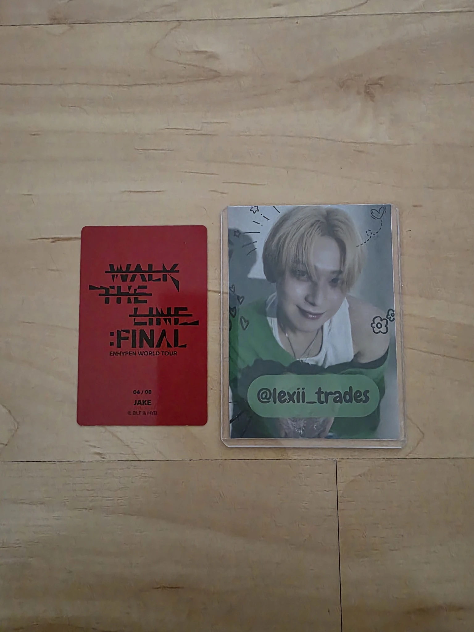ENHYPEN Jake ENHYPEN - Jake - 'WALK THE LINE' World Tour Event trading card merch photocard the final listing photo 2