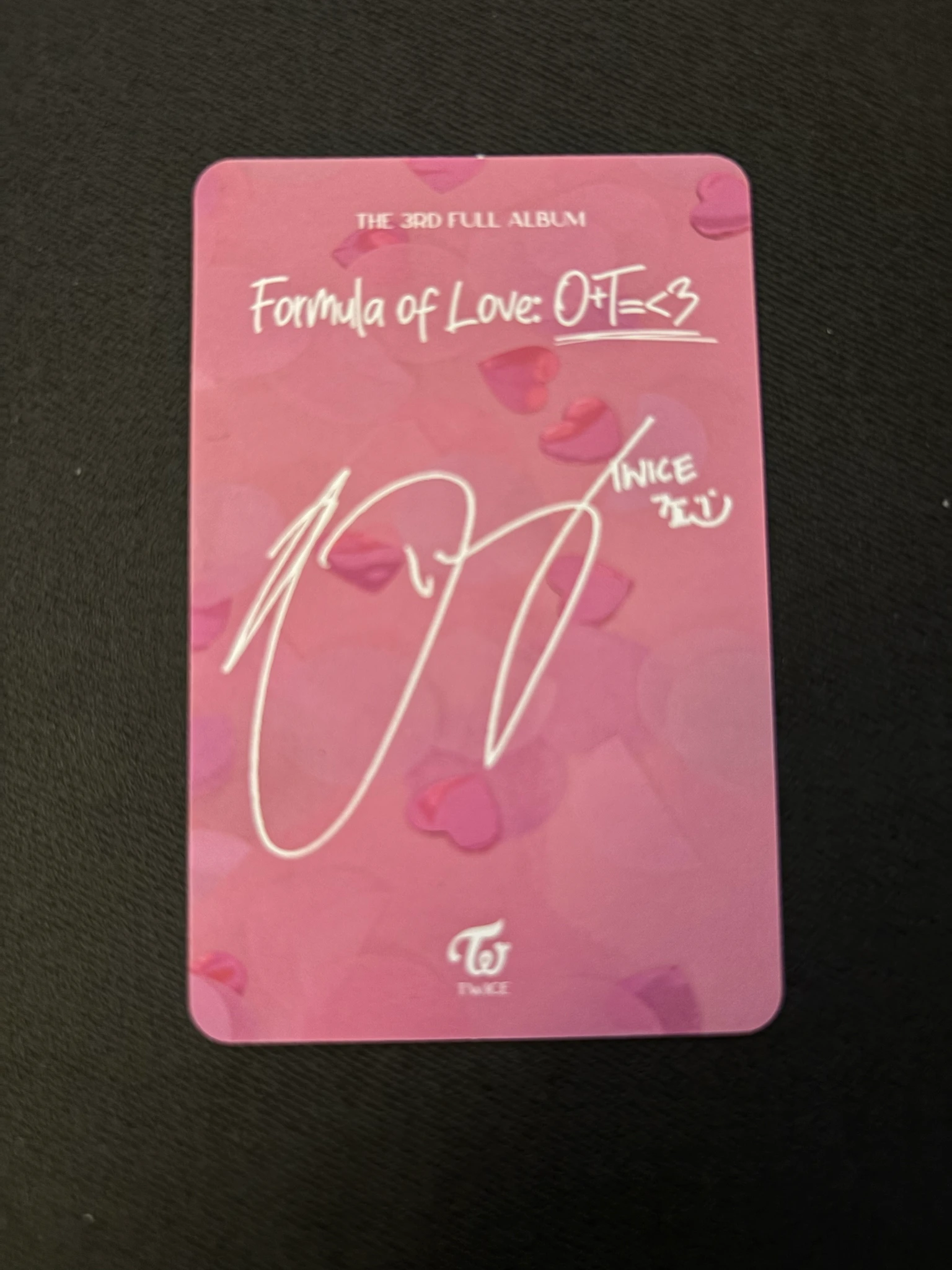 TWICE Jihyo TWICE-Jihyo-Album-Formula of Love: O+T=<3 listing photo 2