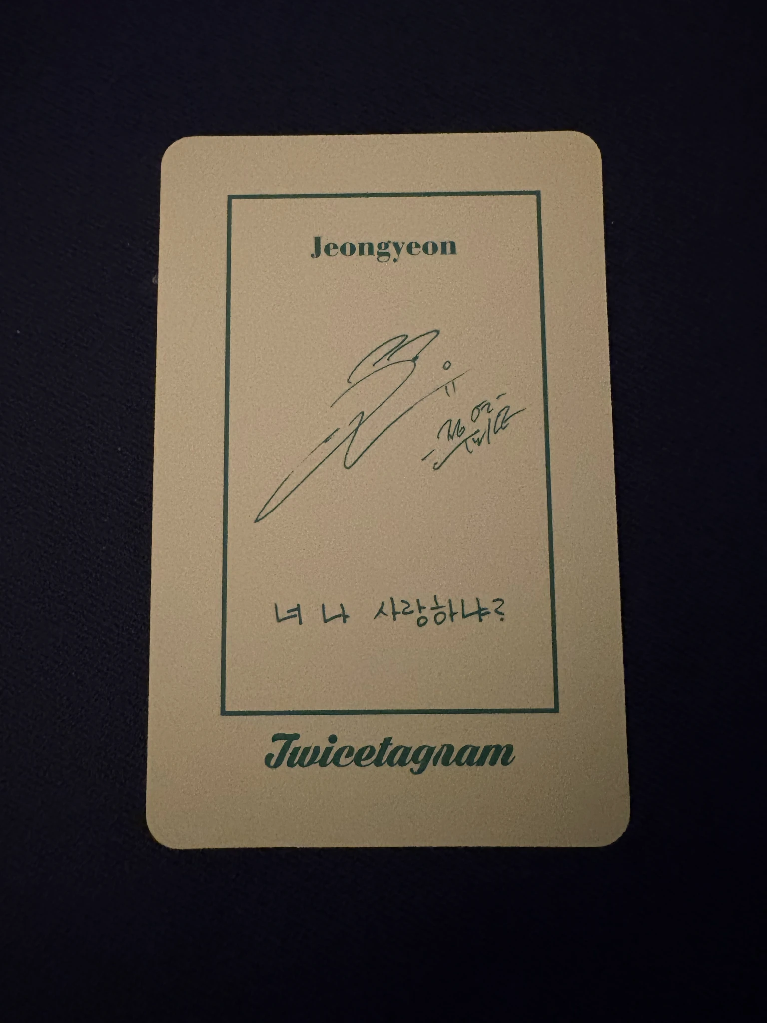 TWICE Jeongyeon TWICE - Jeongyeon - Twicetagram Album album photocard listing photo 2