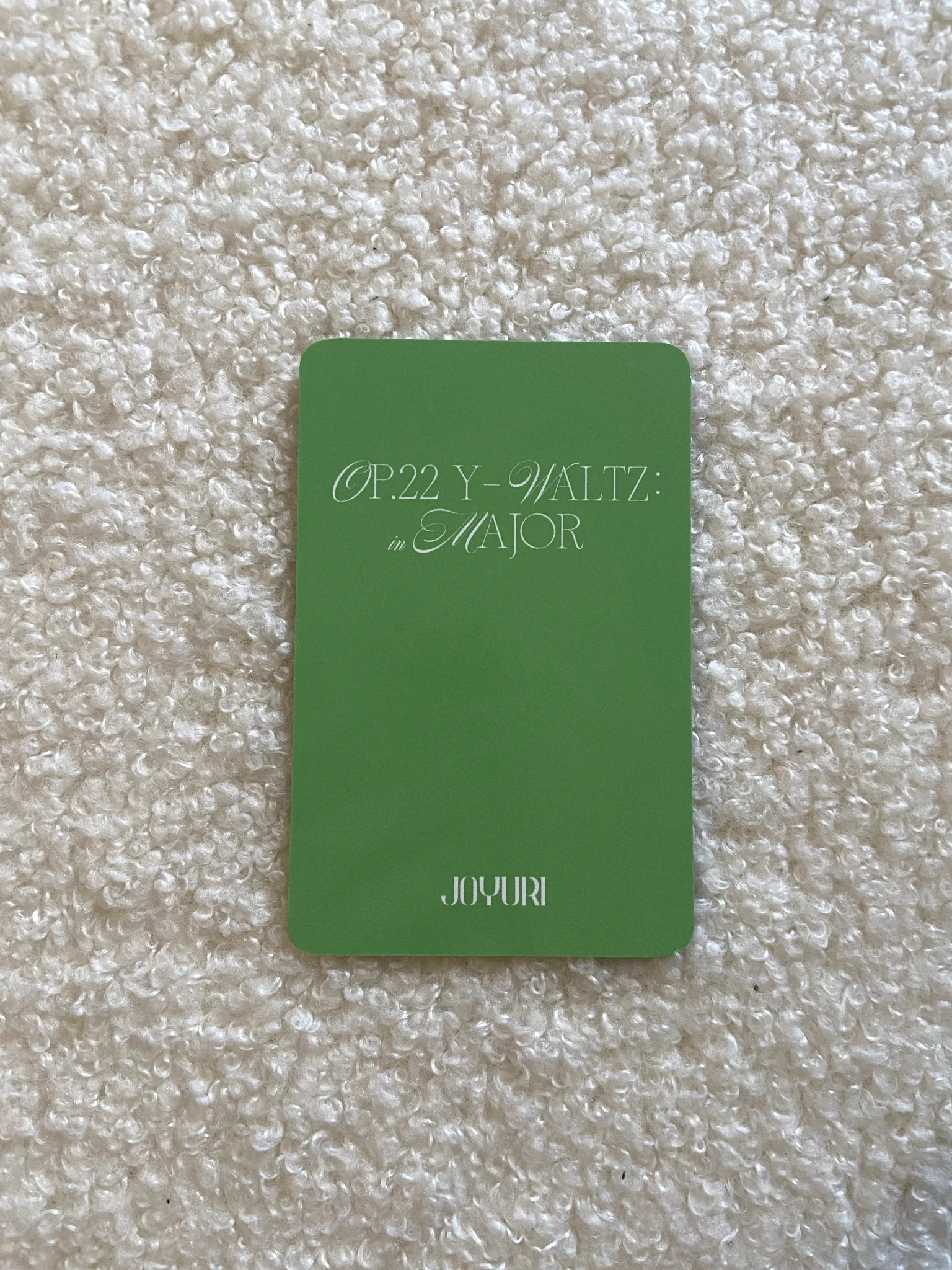 Jo Yuri Jo Yuri Jo Yuri - Jo Yuri - Op.22 Y-Waltz : in Major Album ktown4u pob (pre-order benefit) listing photo 2