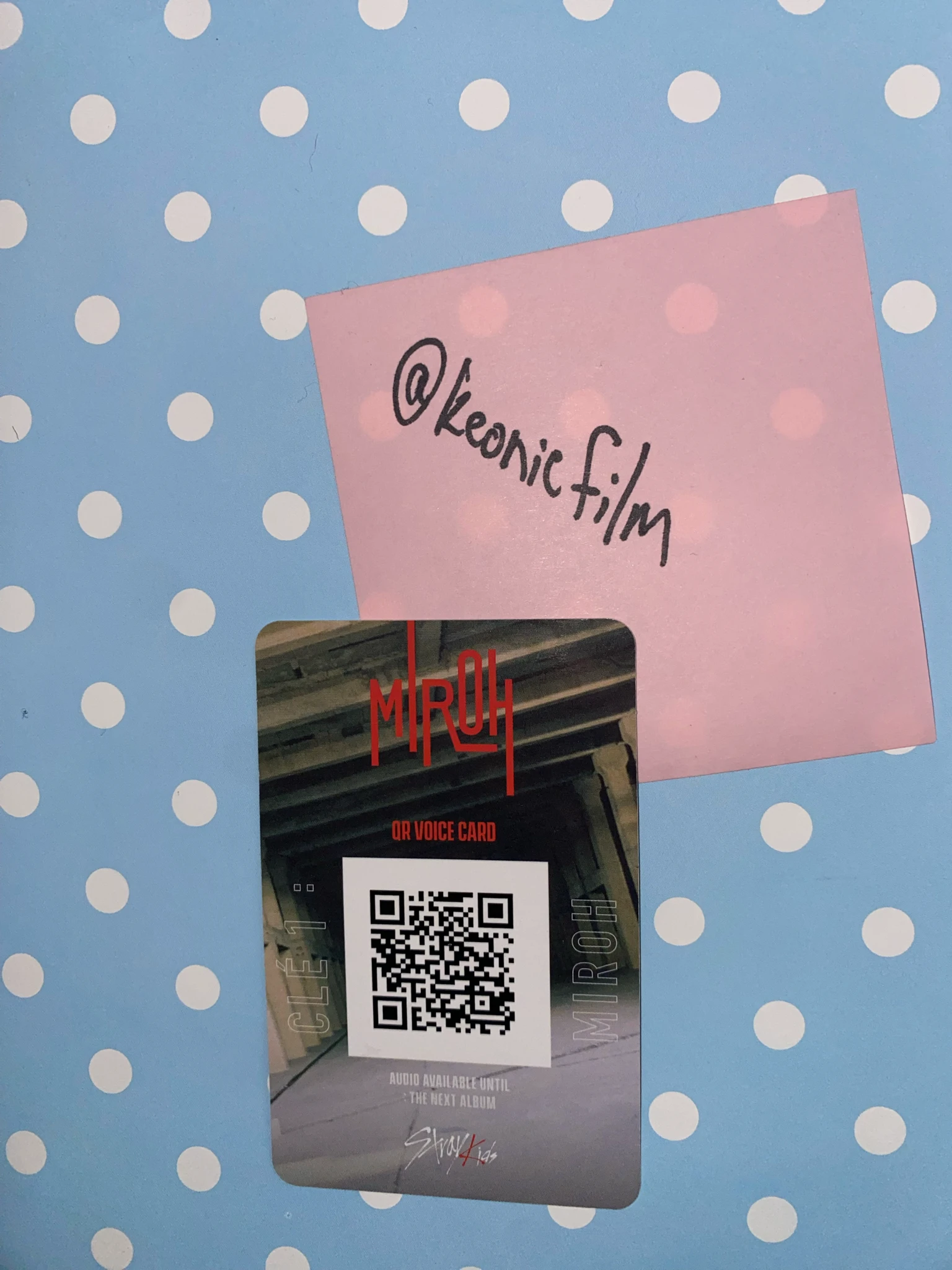 Stray Kids Bang Chan Stray Kids - Bang Chan - Clé 1: Miroh Album album photocard black border listing photo 2