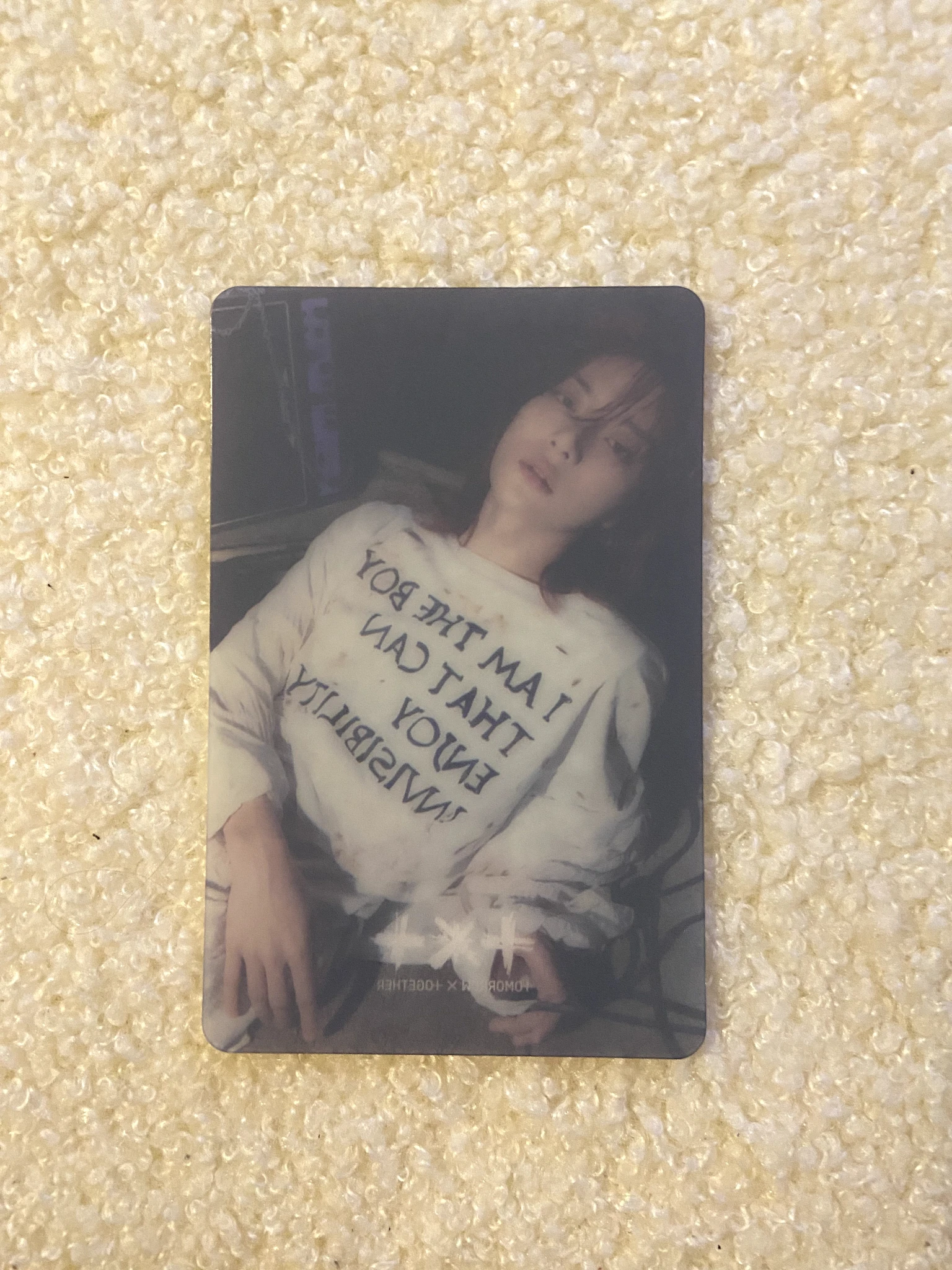 TOMORROW X TOGETHER Beomgyu TOMORROW X TOGETHER - Beomgyu - The Name Chapter: Freefall Album target exclusive pvc card transparent listing photo 2