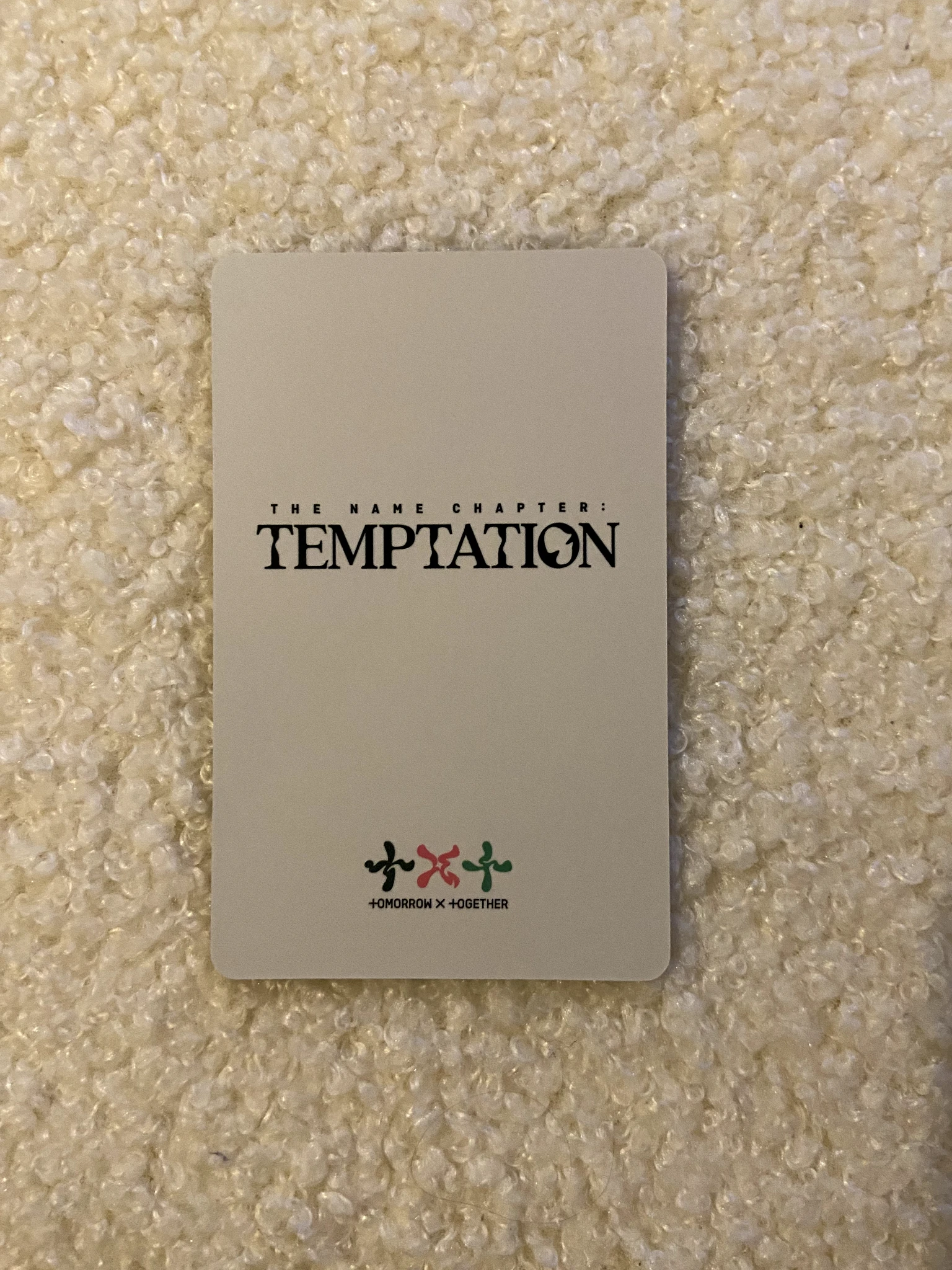TOMORROW X TOGETHER Beomgyu TOMORROW X TOGETHER - Beomgyu - The Name Chapter: Temptation Album pre-order benefit weverse japan hologram listing photo 2