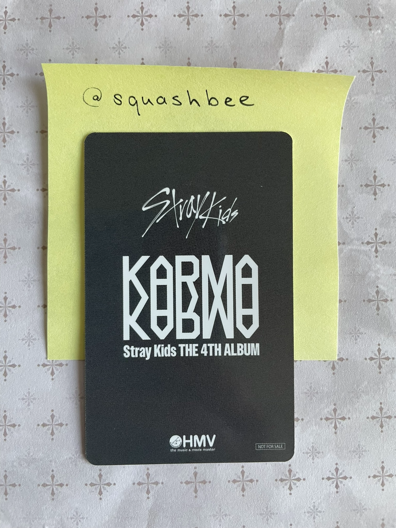 Stray Kids I.N Stray Kids - I.N - KARMA Album pre-order benefit (pob) hmv A version listing photo 2