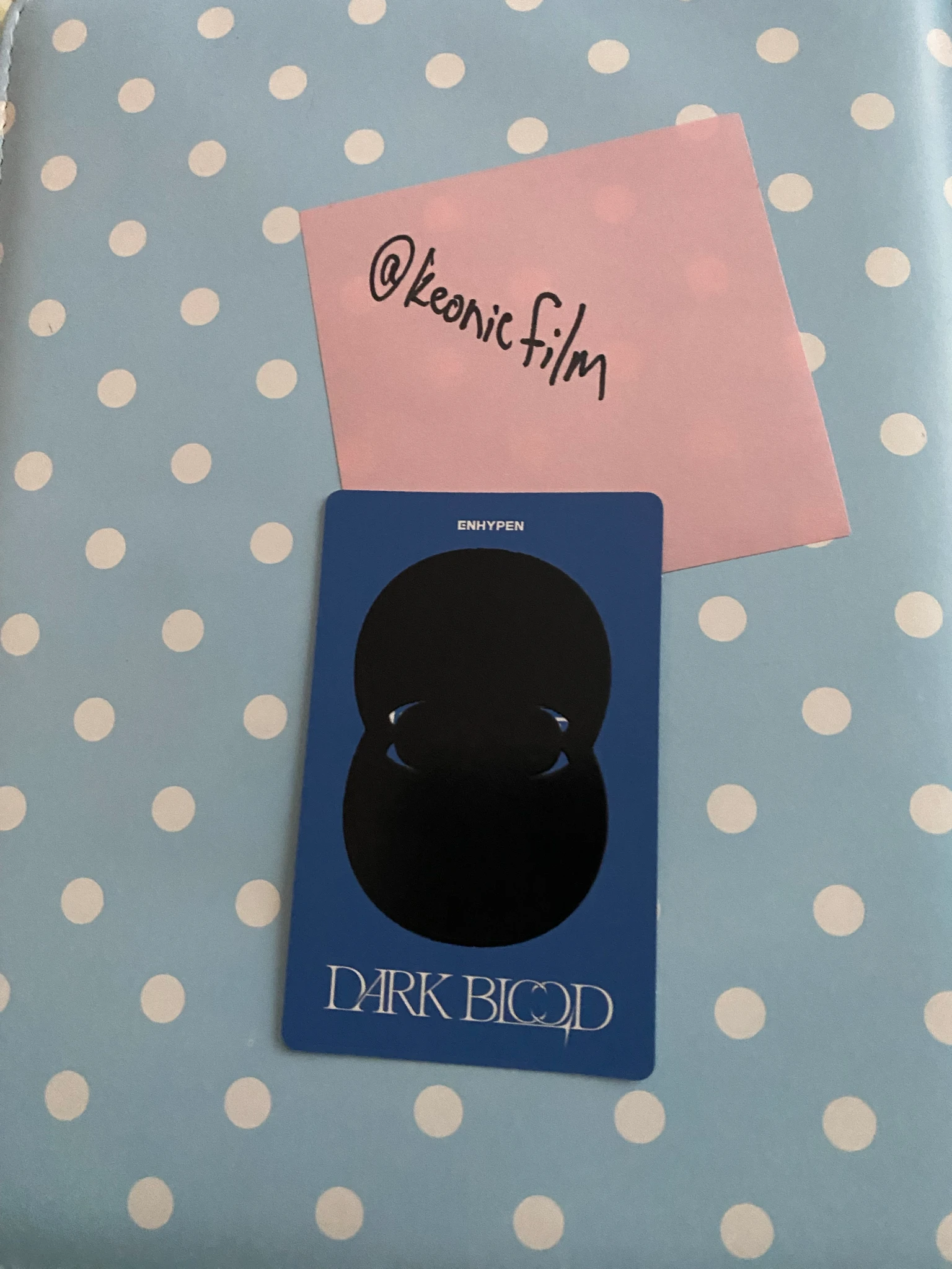 ENHYPEN Jungwon ENHYPEN - Jungwon - DARK BLOOD Album album photocard half version message card listing photo 2