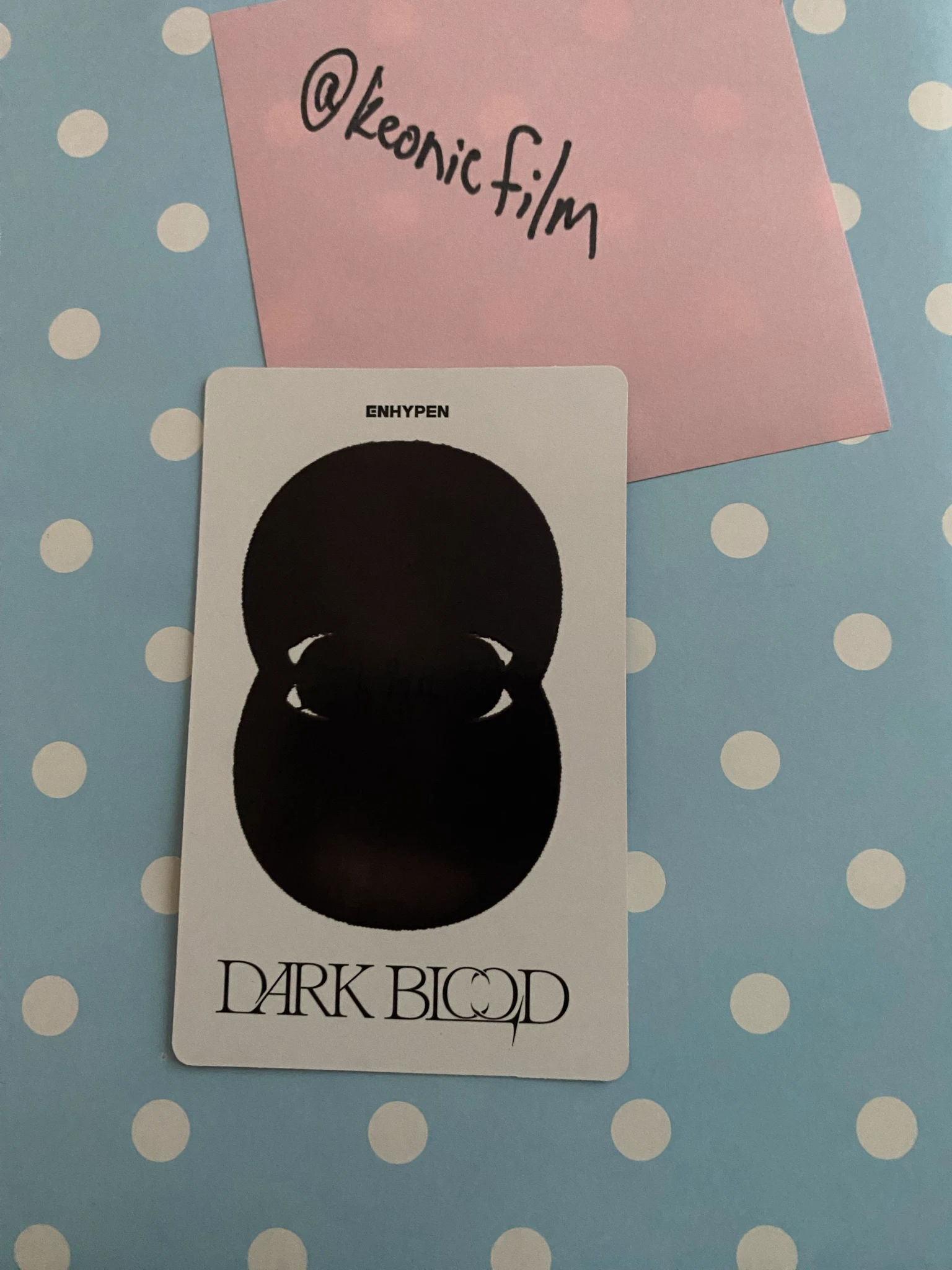 ENHYPEN Sunoo ENHYPEN - Sunoo - DARK BLOOD Album new version message card korean album album photocard listing photo 2