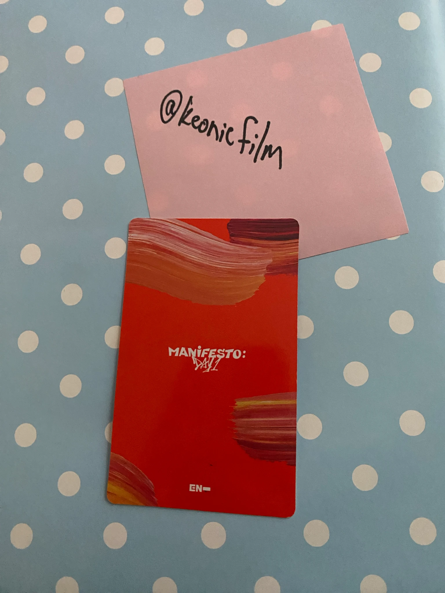 ENHYPEN Sunghoon ENHYPEN - Sunghoon - MANIFESTO: DAY 1 Album soundwave round 1 lucky draw (LD) listing photo 2