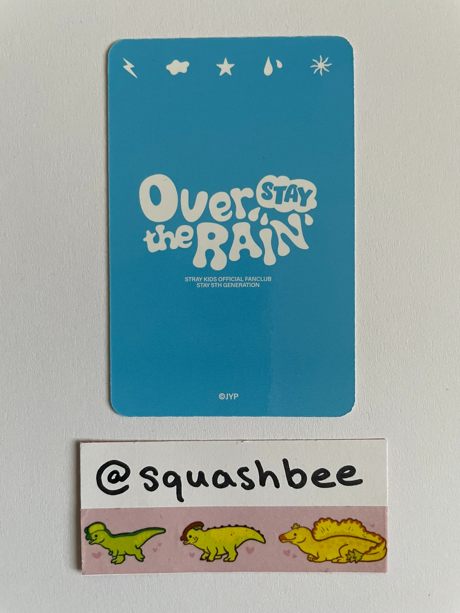 Stray Kids Changbin Stray Kids - Changbin - STAY Over The Rain Official Fan Club 5th Gen Other photocard set listing photo 2