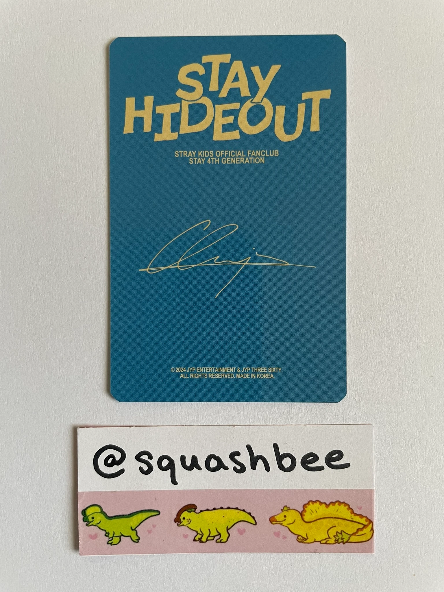 Stray Kids Bang Chan Stray Kids - Bang Chan - STAY Hideout Official Fan Club 4th Gen Other photocard set listing photo 2