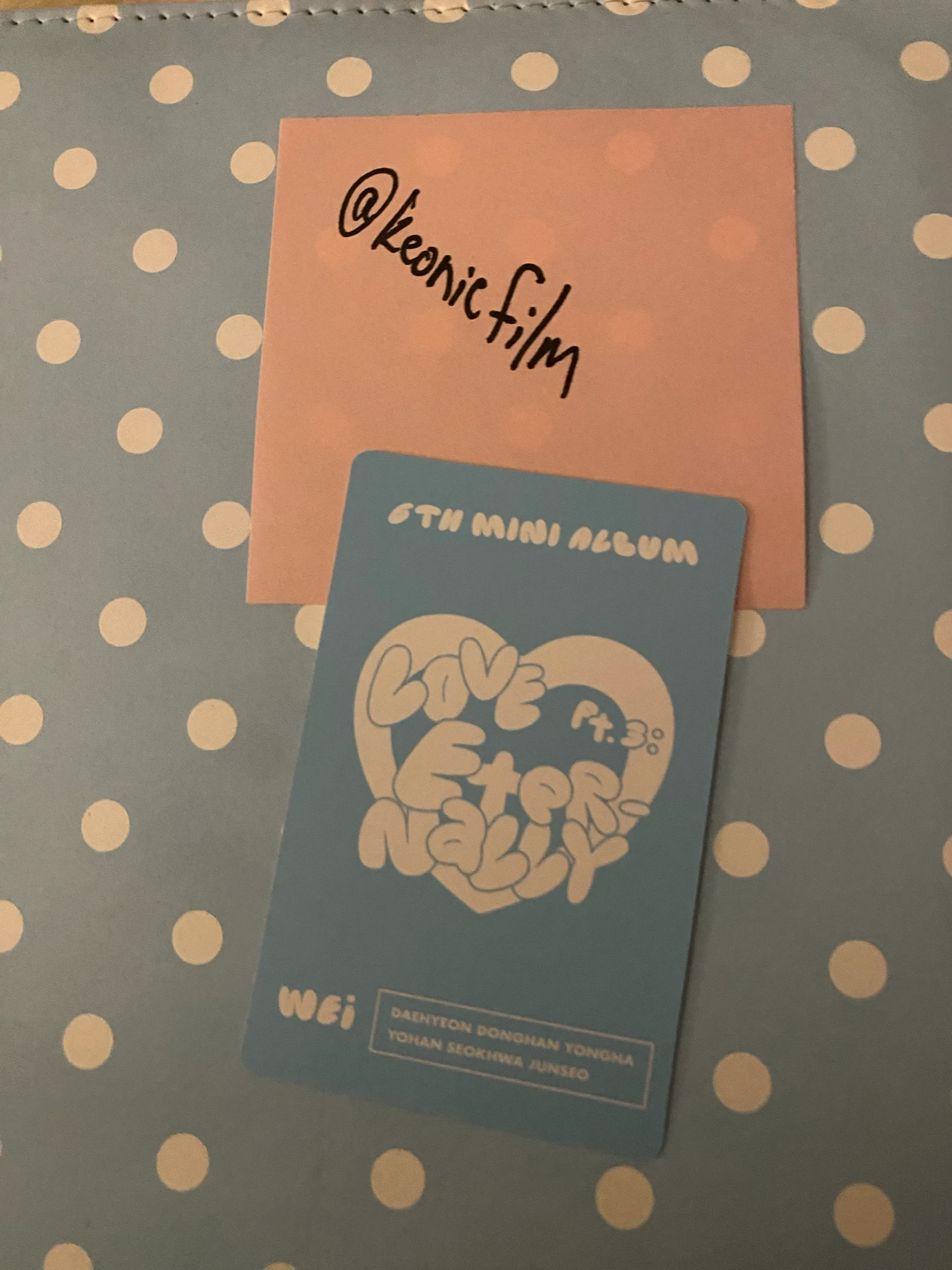 WEi Seokhwa WEi - Seokhwa - Love Pt.3 : Eternally Album album photocard faith in love version listing photo 2