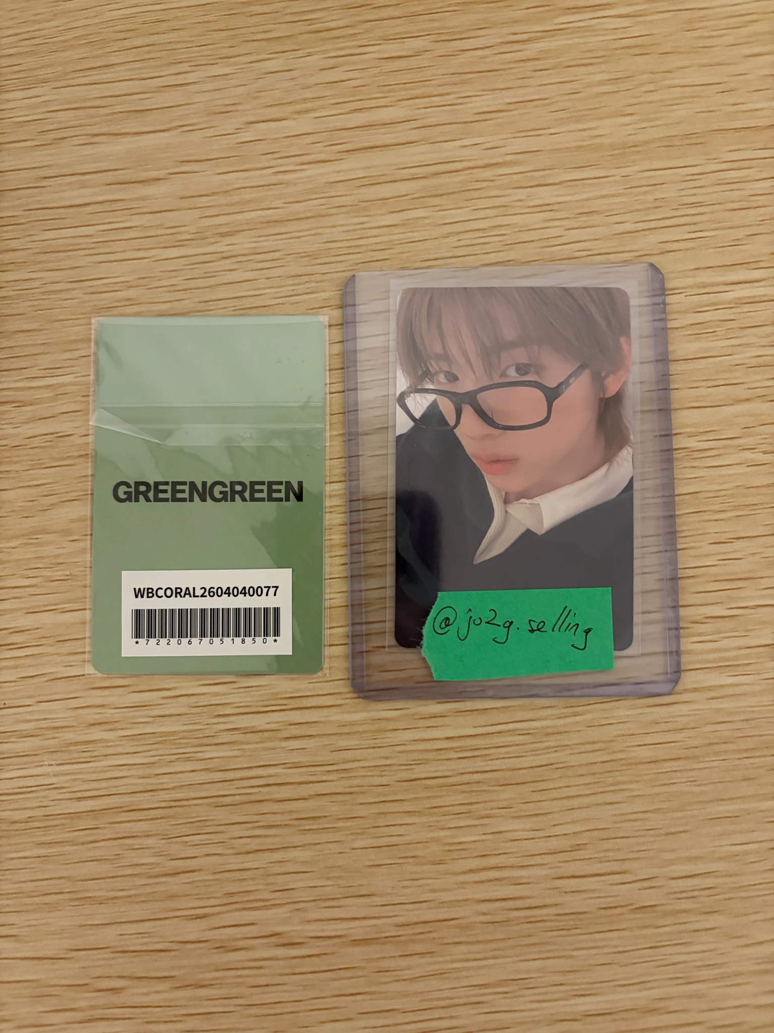 CORTIS James CORTIS - James - GREENGREEN Album pob (pre-order benefit) weverse japan shop (wvj) lucky draw round 2 listing photo 2