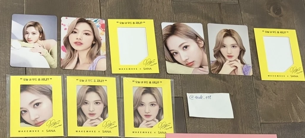 TWICE Sana TWICE - Sana - SANA x WAKEMAKE Other brand collaboration purchase benefit photocard set wakemake listing photo 2
