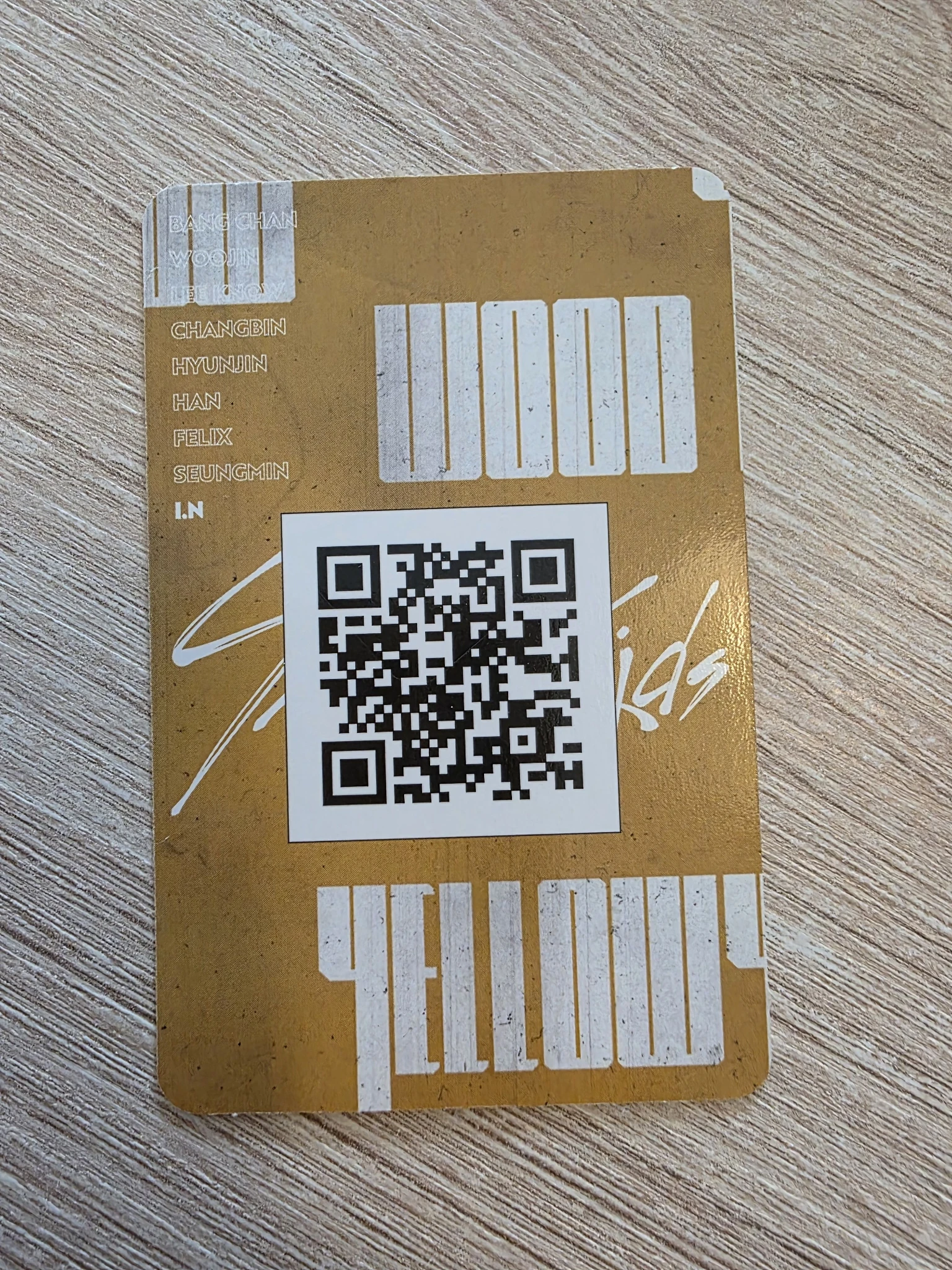 Stray Kids I.N Stray Kids - I.N - Clé 2: Yellow Wood Album album photocard yellow border ver. listing photo 2