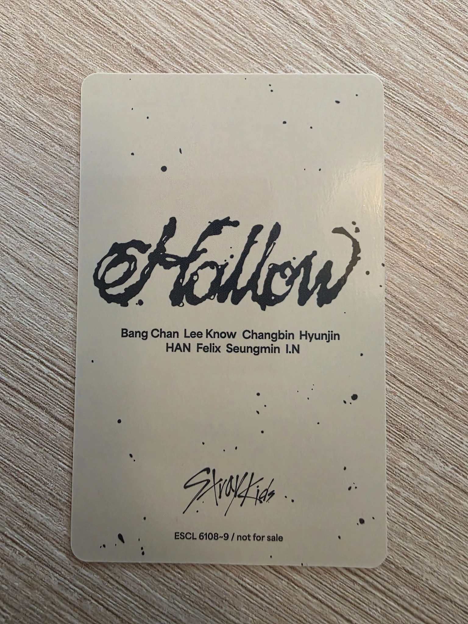 Stray Kids Changbin Stray Kids - Changbin - Hollow Album album photocard limited edition first press only listing photo 2