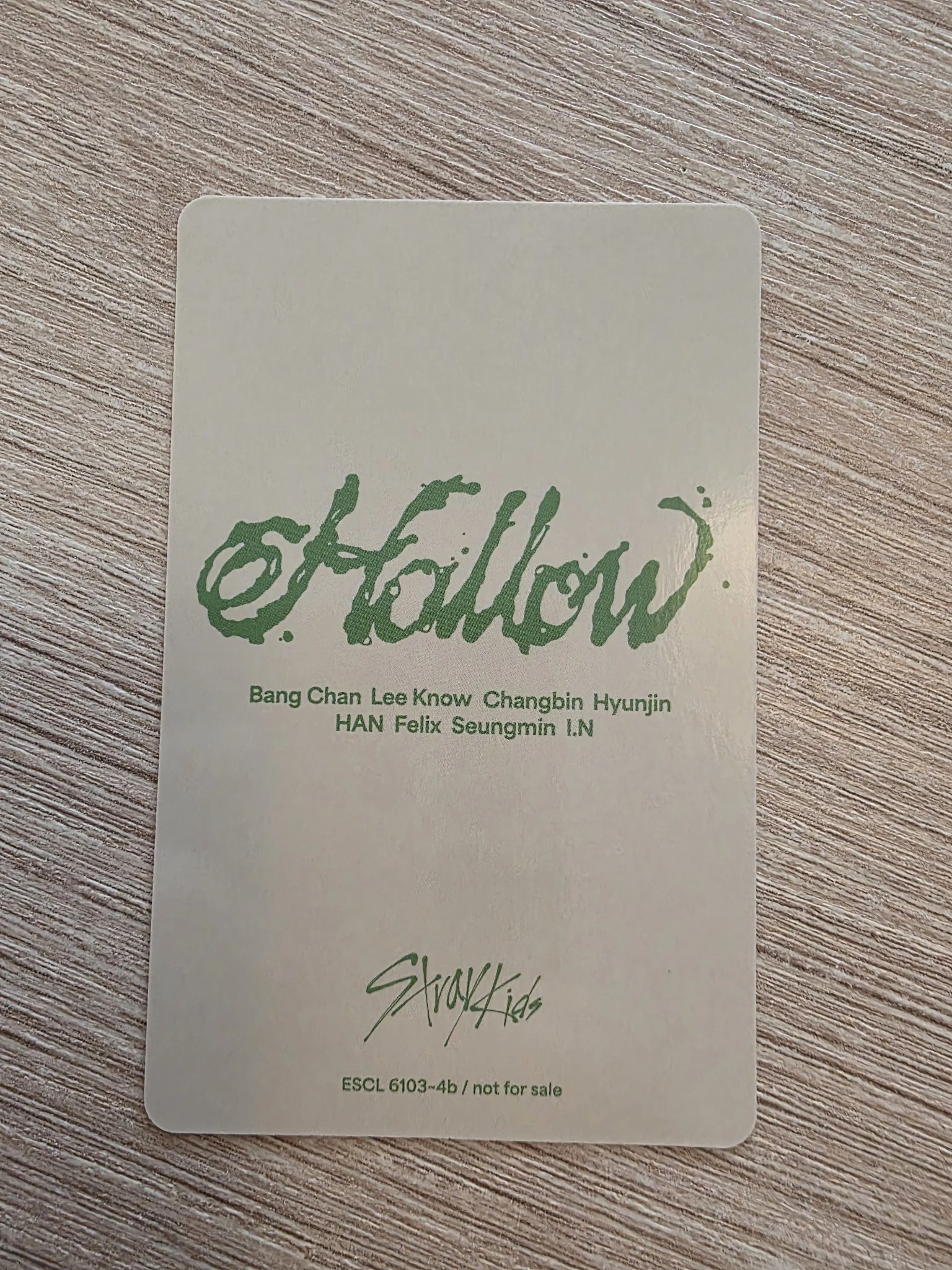 Stray Kids Changbin Stray Kids - Changbin - Hollow Album album photocard limited version A version listing photo 2