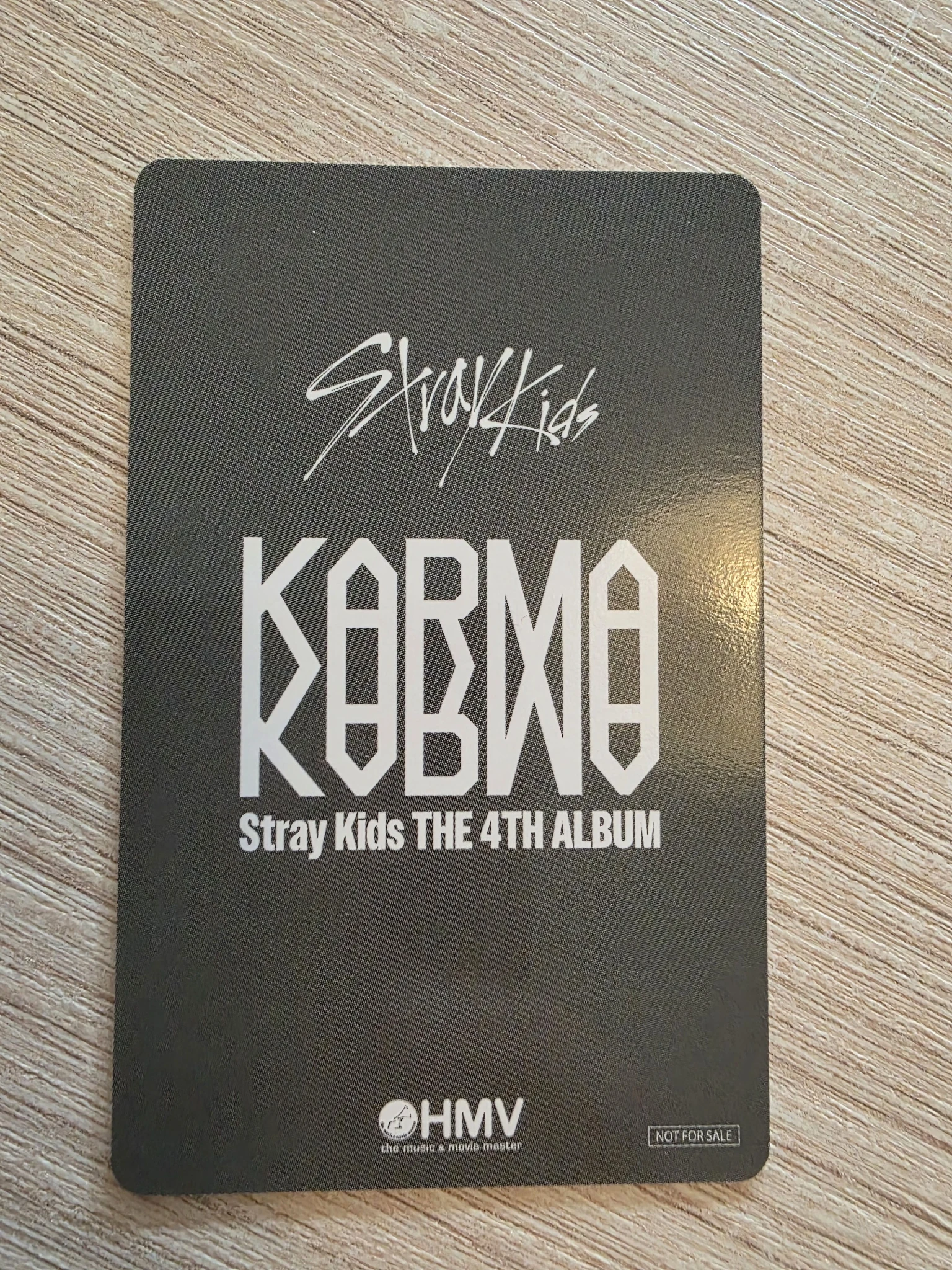 Stray Kids Changbin Stray Kids - Changbin - KARMA Album pre-order benefit (pob) hmv listing photo 2