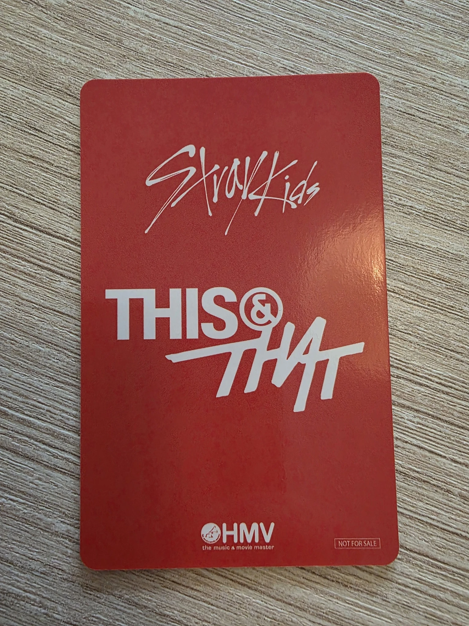 Stray Kids Bang Chan Stray Kids - Bang Chan - THIS & THAT Album pob (pre-order benefit) holographic (hologram) hmv japan A version listing photo 2