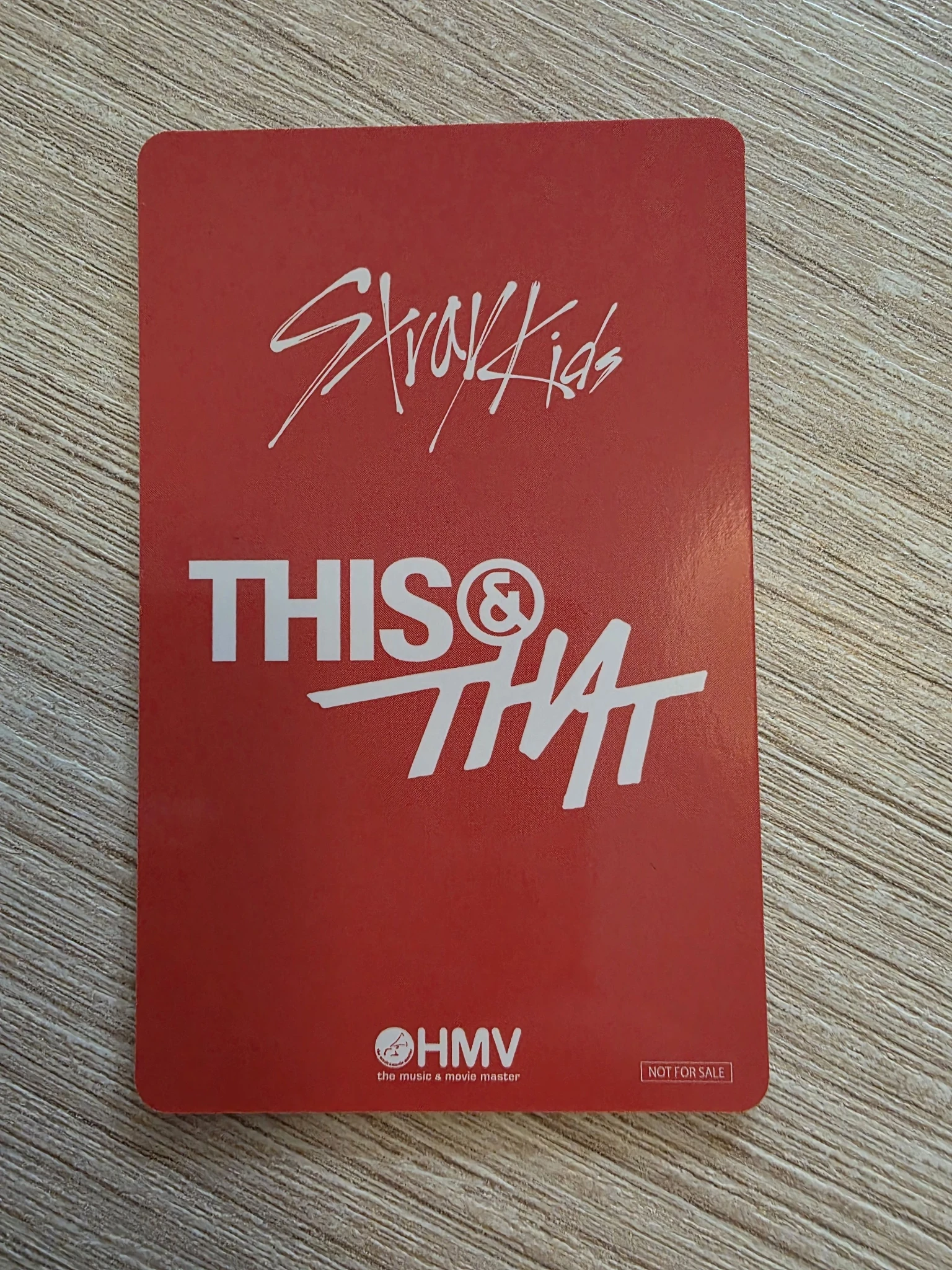 Stray Kids Changbin Stray Kids - Changbin - This & That Album lucky draw (LD) A version holographic (hologram) hmv japan listing photo 2