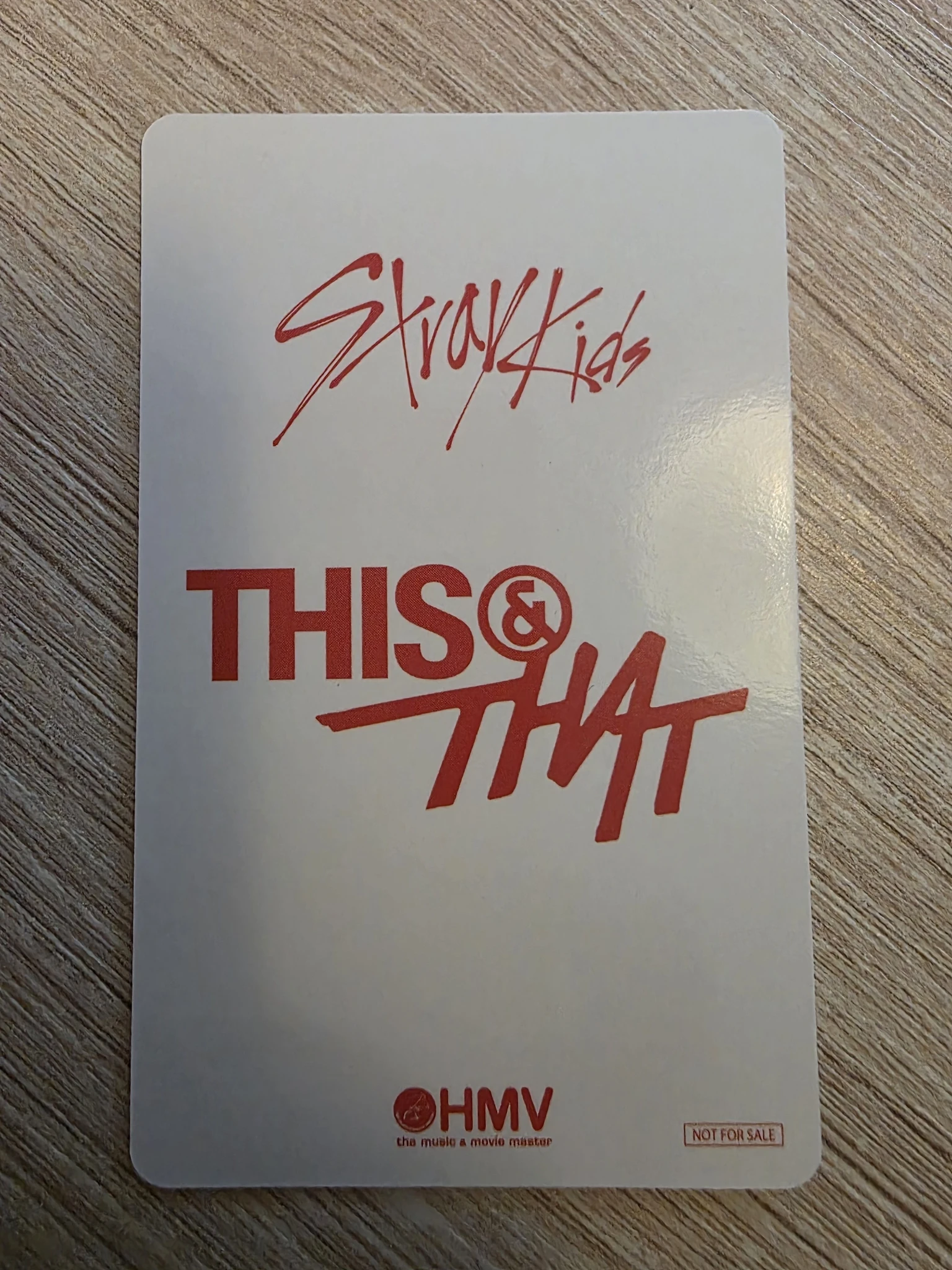 Stray Kids Changbin Stray Kids - Changbin - THIS & THAT Album hmv japan B version lucky draw (LD) listing photo 2