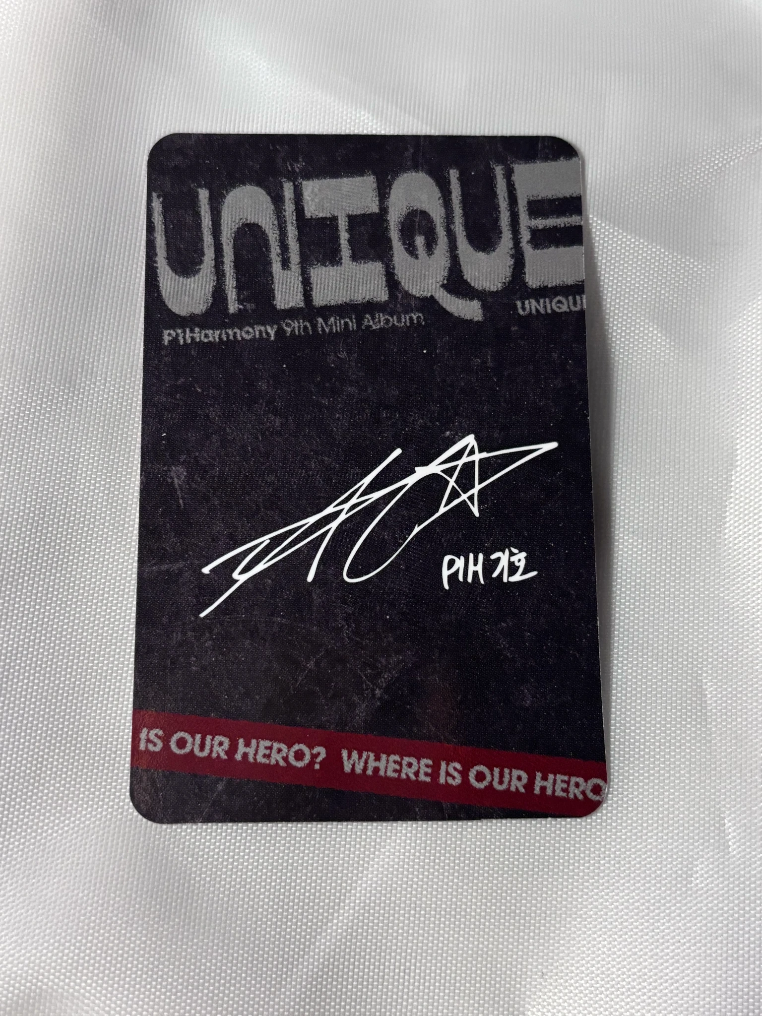 P1Harmony Keeho P1Harmony - Keeho - UNIQUE Album compact version album photocard listing photo 2