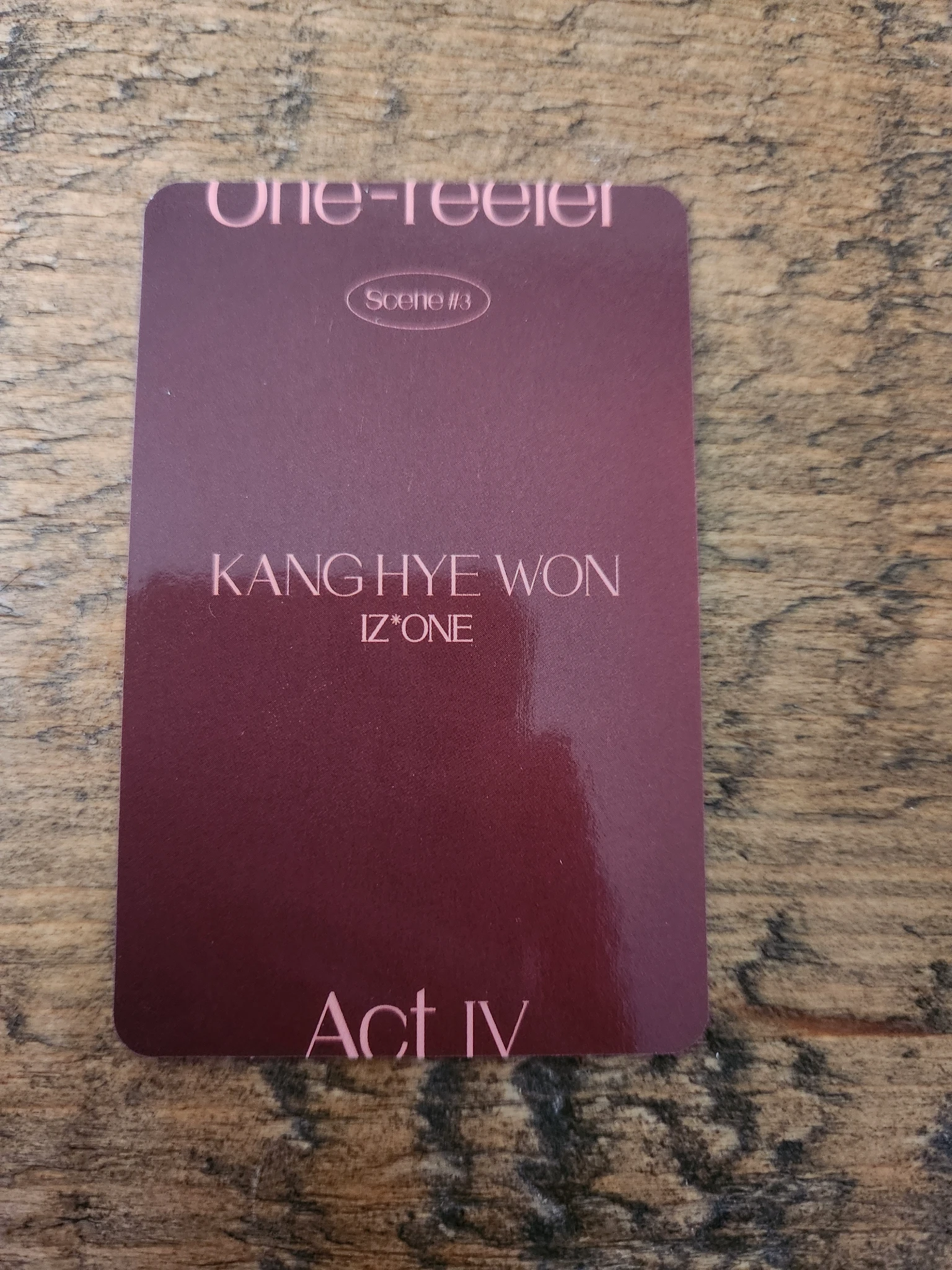 IZ*ONE Hyewon IZ*ONE - Hyewon - One-reeler / Act IV Album album photocard scene 3 version listing photo 2