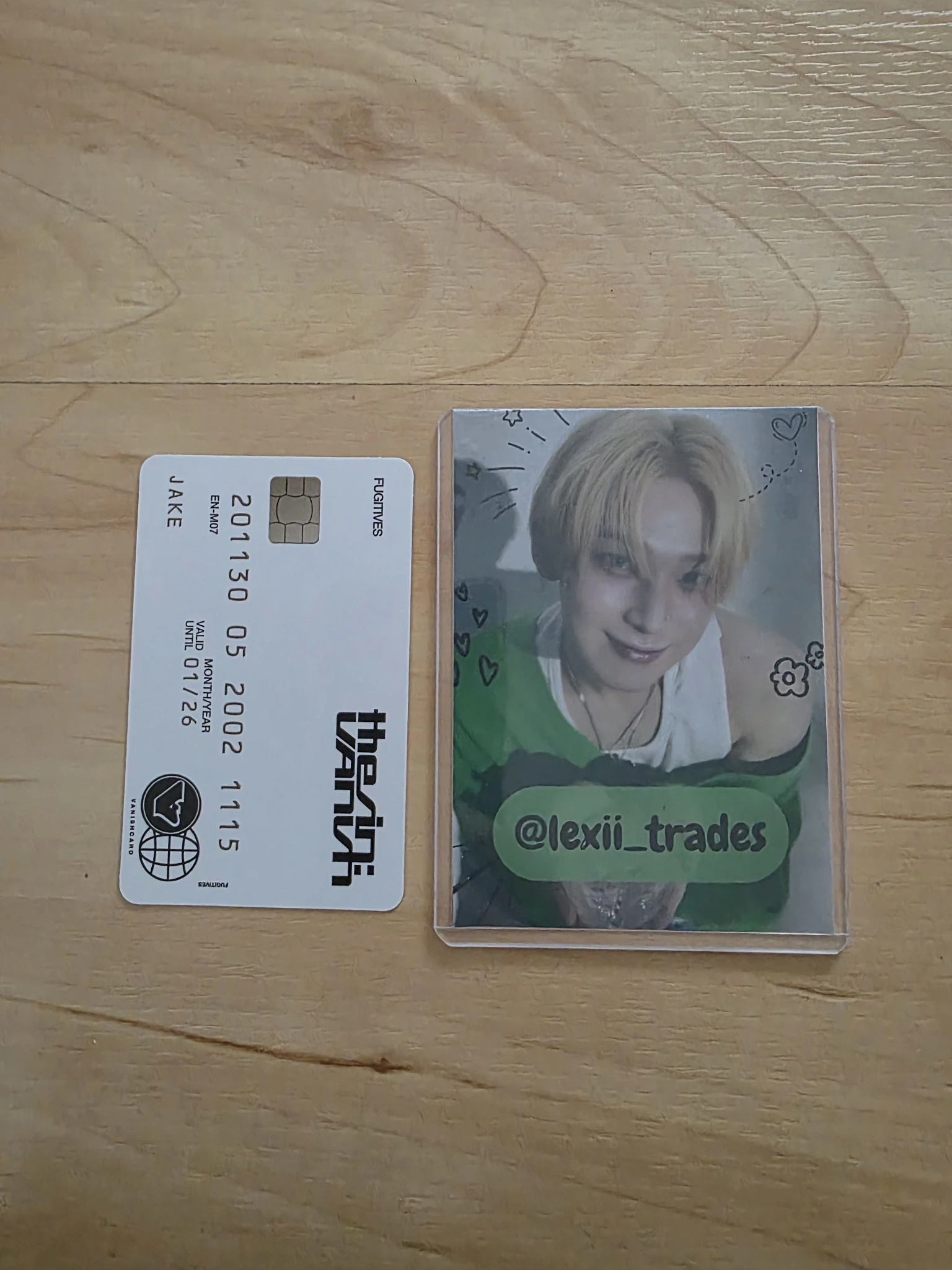 ENHYPEN Jake ENHYPEN - Jake - THE SIN: VANISH Album album photocard korean album fugitives version listing photo 2