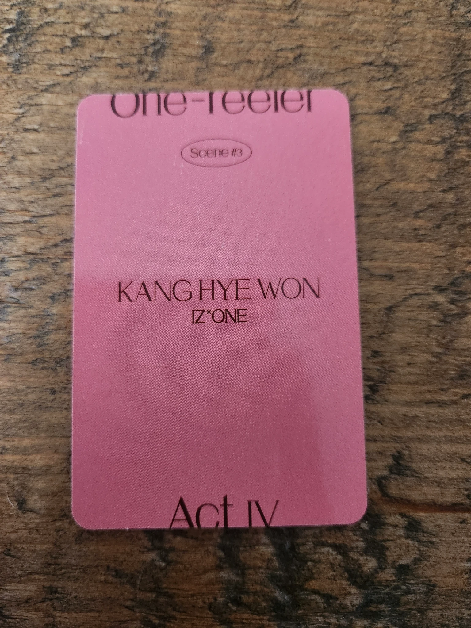 IZ*ONE Hyewon IZ*ONE - Hyewon - One-reeler / Act IV Album album photocard scene 3 version listing photo 2