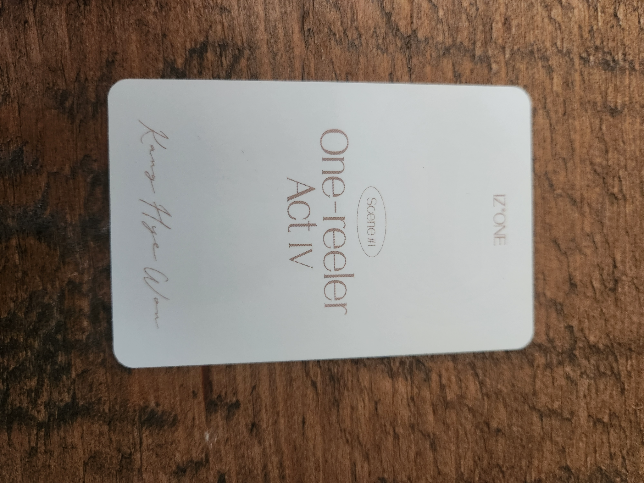 IZ*ONE Hyewon IZ*ONE - Hyewon - One-reeler / Act IV Album scene 1 version album photocard listing photo 2